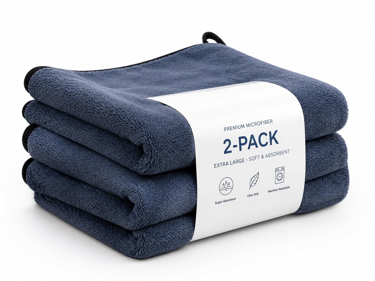CARFANATICS Microfiber Car Cleaning Cloth  800 GSM Large (60x40 CM) Pack of 2  Microfiber Cloth for Car  Suede Edging for Cle