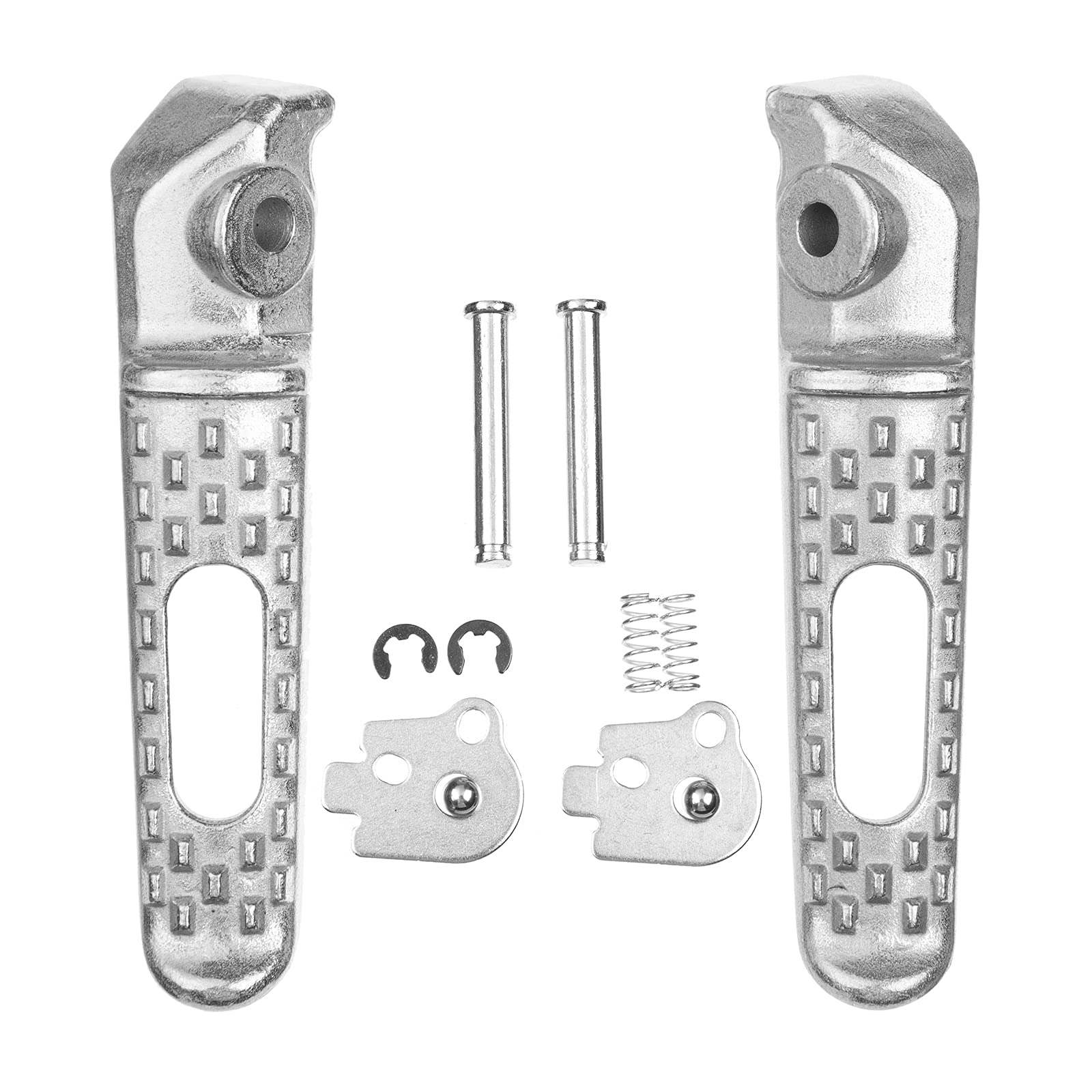 Motorcycle Rear Foot Pegs Footrests Pedal Fits For Honda Cbr600Rr 2003-2023, Cbr1000Rr 2004-2016 (Rear-White)