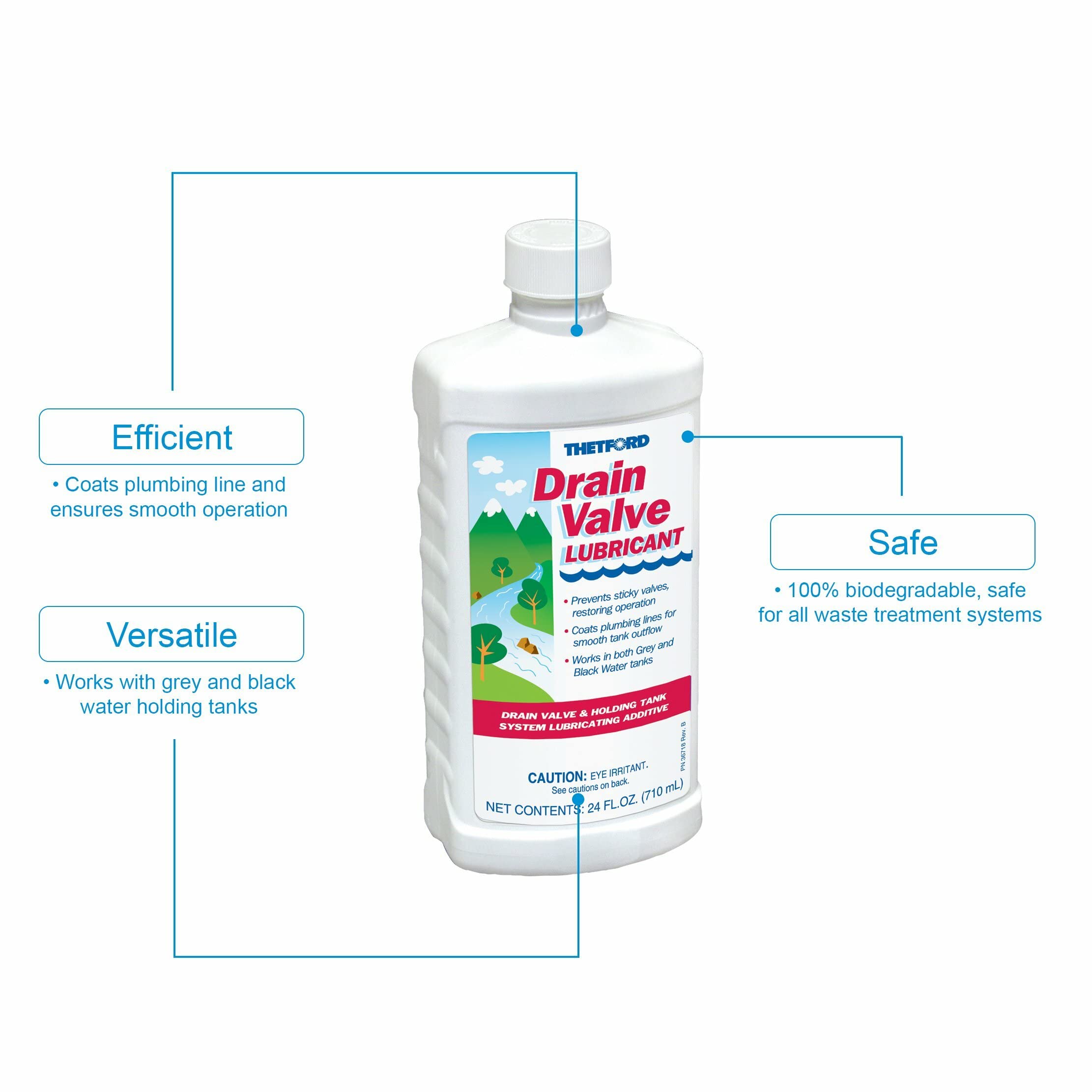 Thetford Drain Valve Lubricant - 24Oz