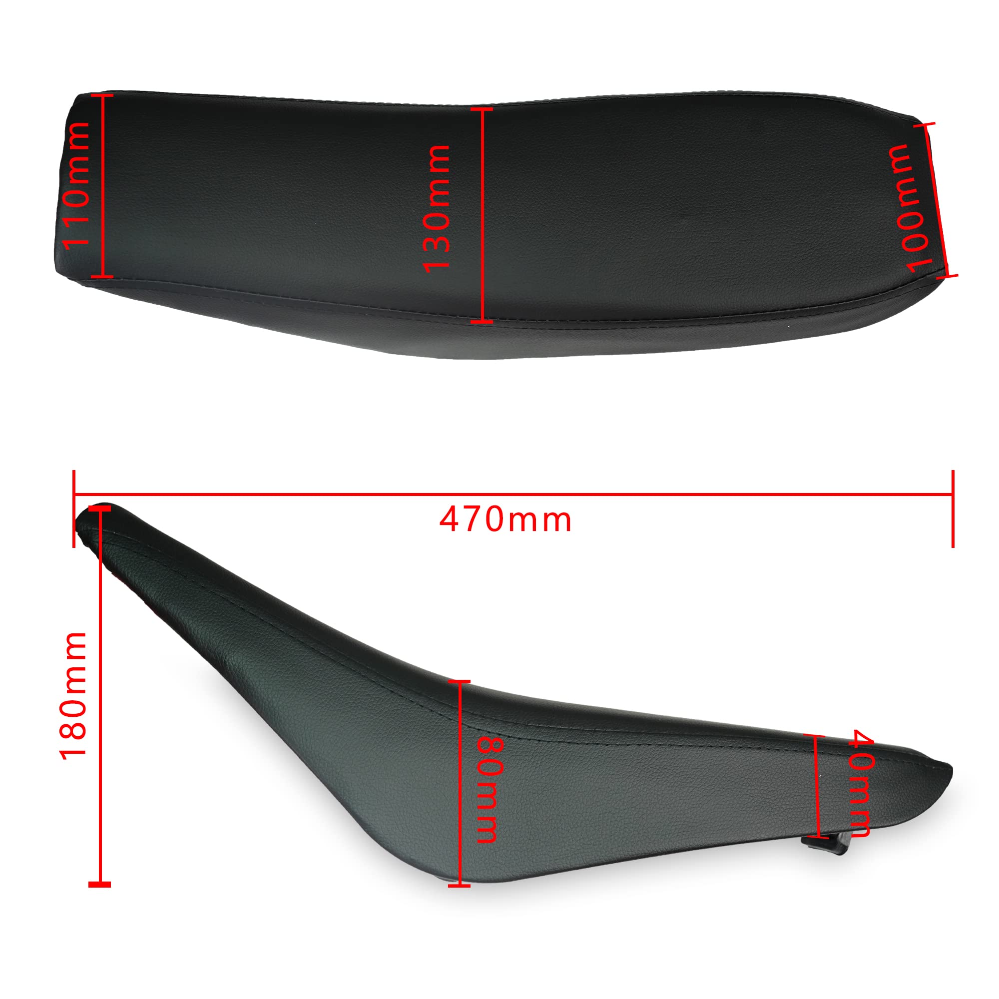 Cleo Plastics Kit With Black Seat For Crf50 Xr50, Chinese 50Cc 70Cc 90Cc Dirt Pit Bike,Fenders Fairings Replacement Plastic With