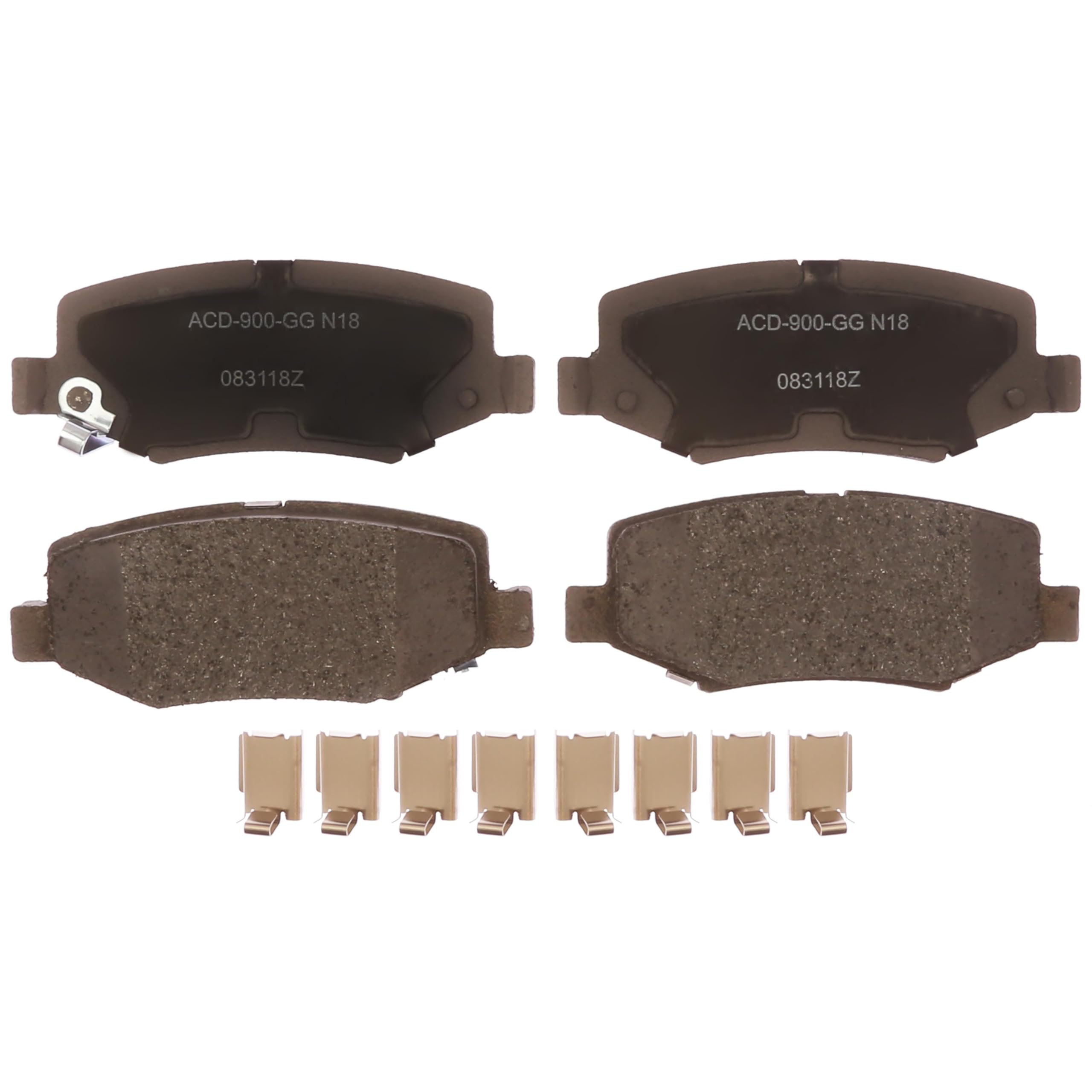 ACDelco Silver 14D1274CHF1 Ceramic Rear Disc Brake Pad Set
