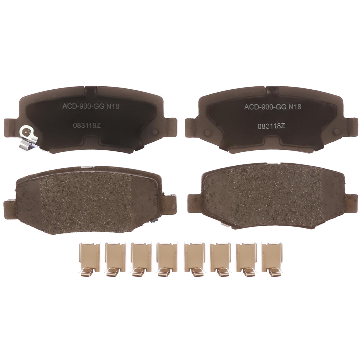 ACDelco Silver 14D1274CHF1 Ceramic Rear Disc Brake Pad Set