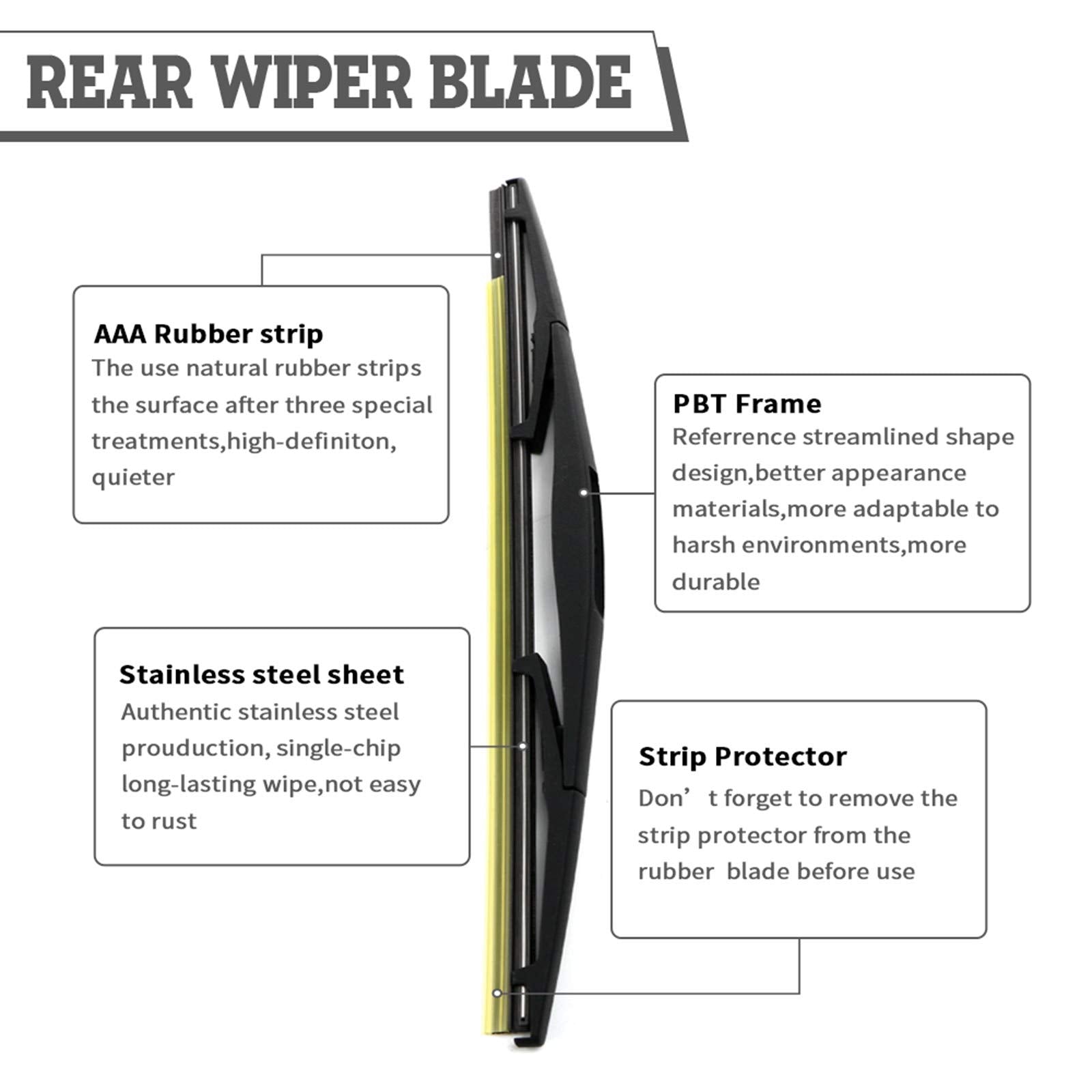 HODEE Rear Wiper Arm Blade Nut Set Replacement for Honda Odyssey 2011-2017 Rear Wiper Cover Accessories Assembly, Wiper Cap Set