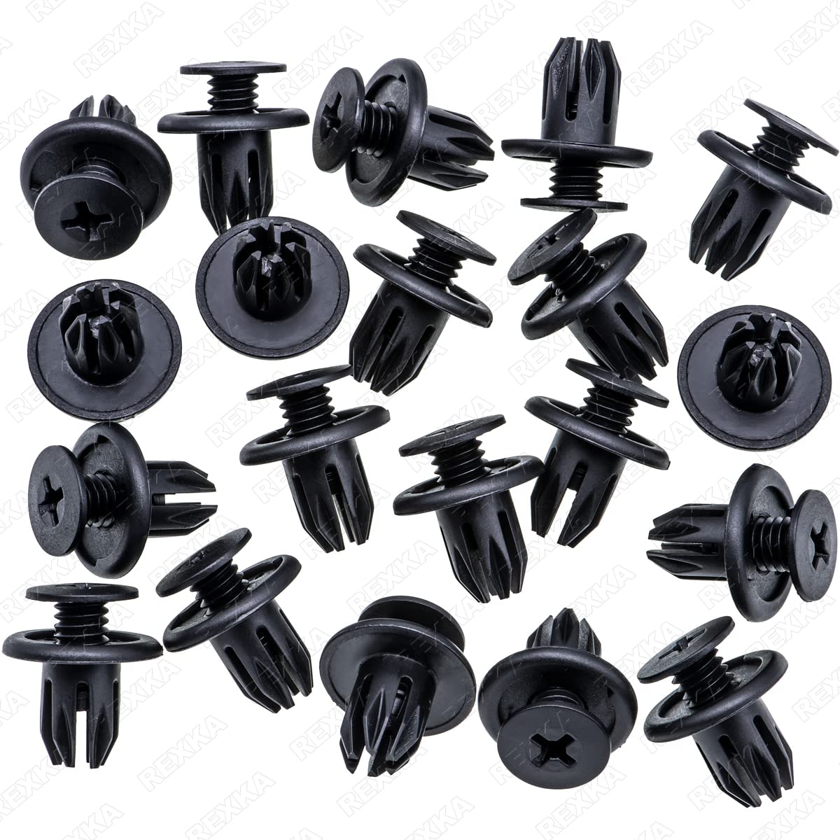 Rexka 20Pcs Bumper Cover Fender Liner Retainer Clips Fastener For Honda Acura Bmw Mini Cooper Countryman Cooper Paceman 07130702966 91503-Sp0-003 Civic Odyssey Accord Cr-V