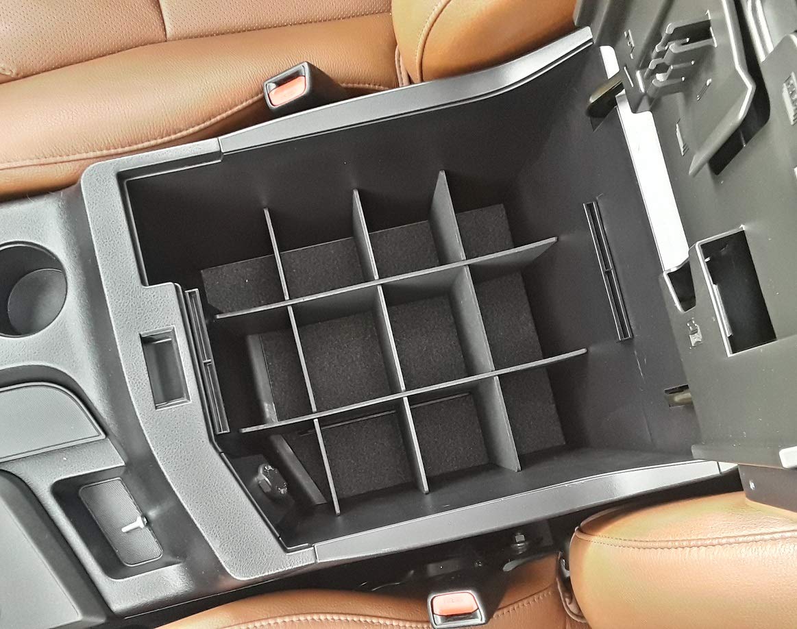 Vehicle Ocd - Center Console Organizer For Toyota Tundra (2007-2013) / Sequoia (2008-2022) - Made In Usa - Slx111
