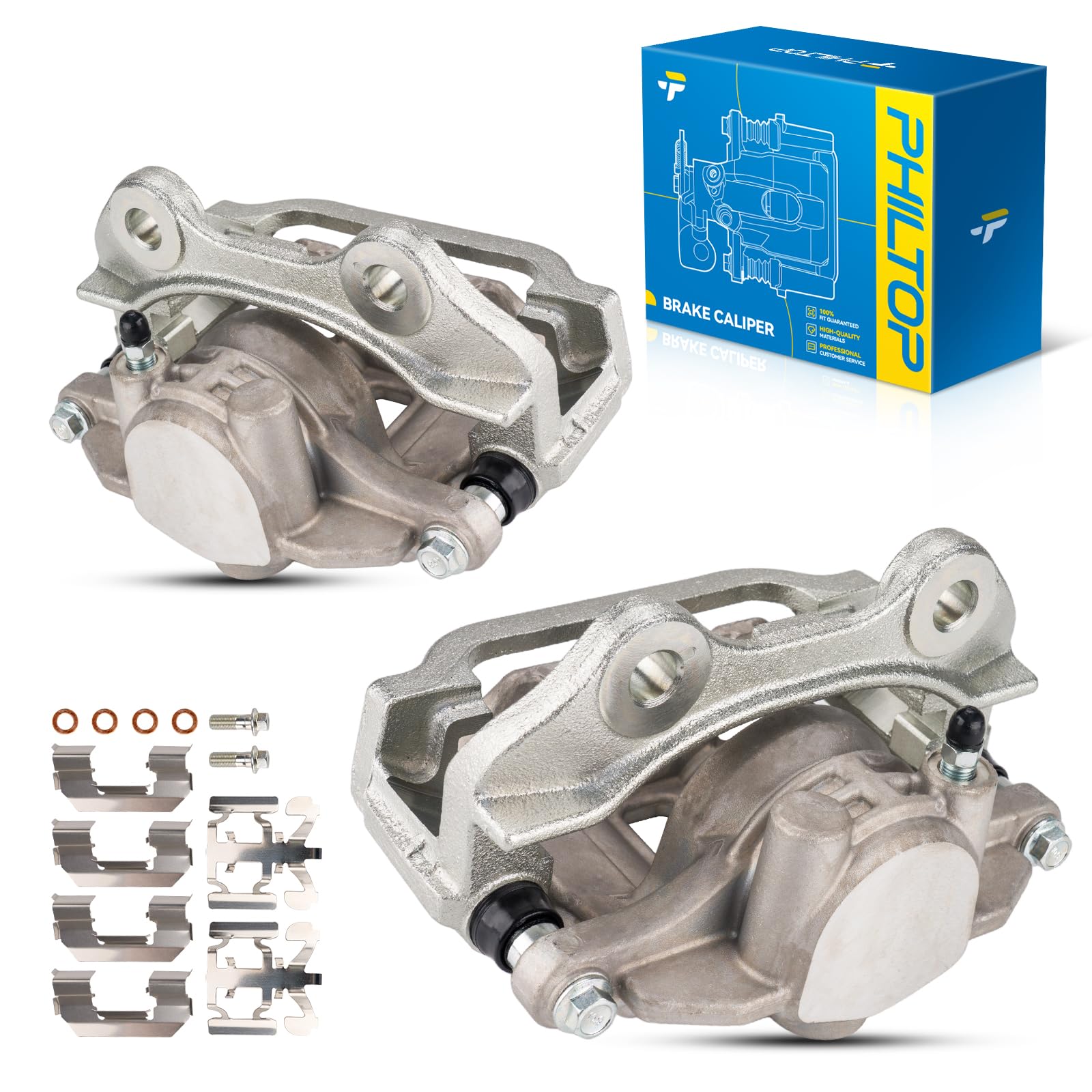 Philtop Rear Brake Caliper 18-B4727, 18-B4726 Compatible With 1999-2002 Silverado 1500, 1999-2002 Sierra 1500, 2000-2001 Tahoe,