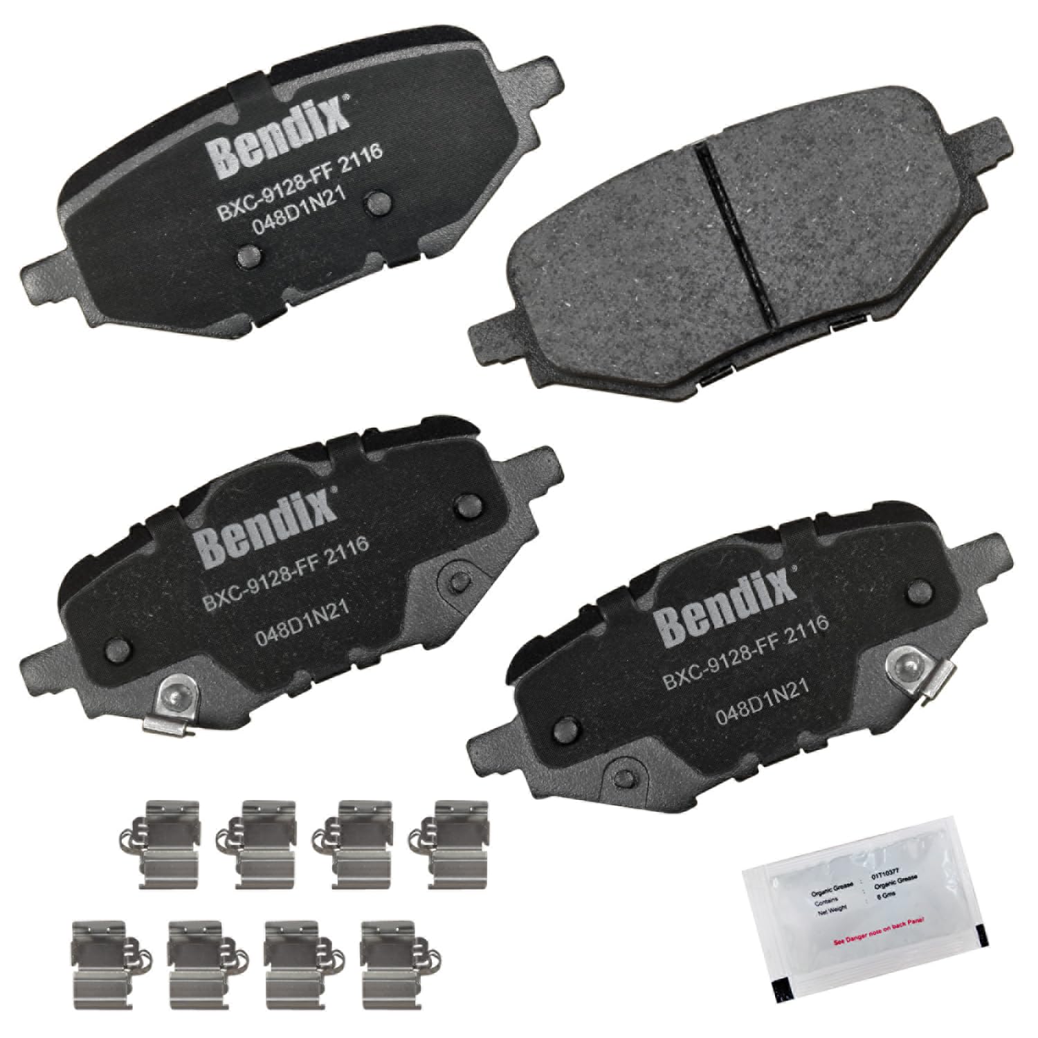 Bendix Priority1 Cfc2116 Ceramic Rear Brake Pads For Honda Clarity 2021-2017