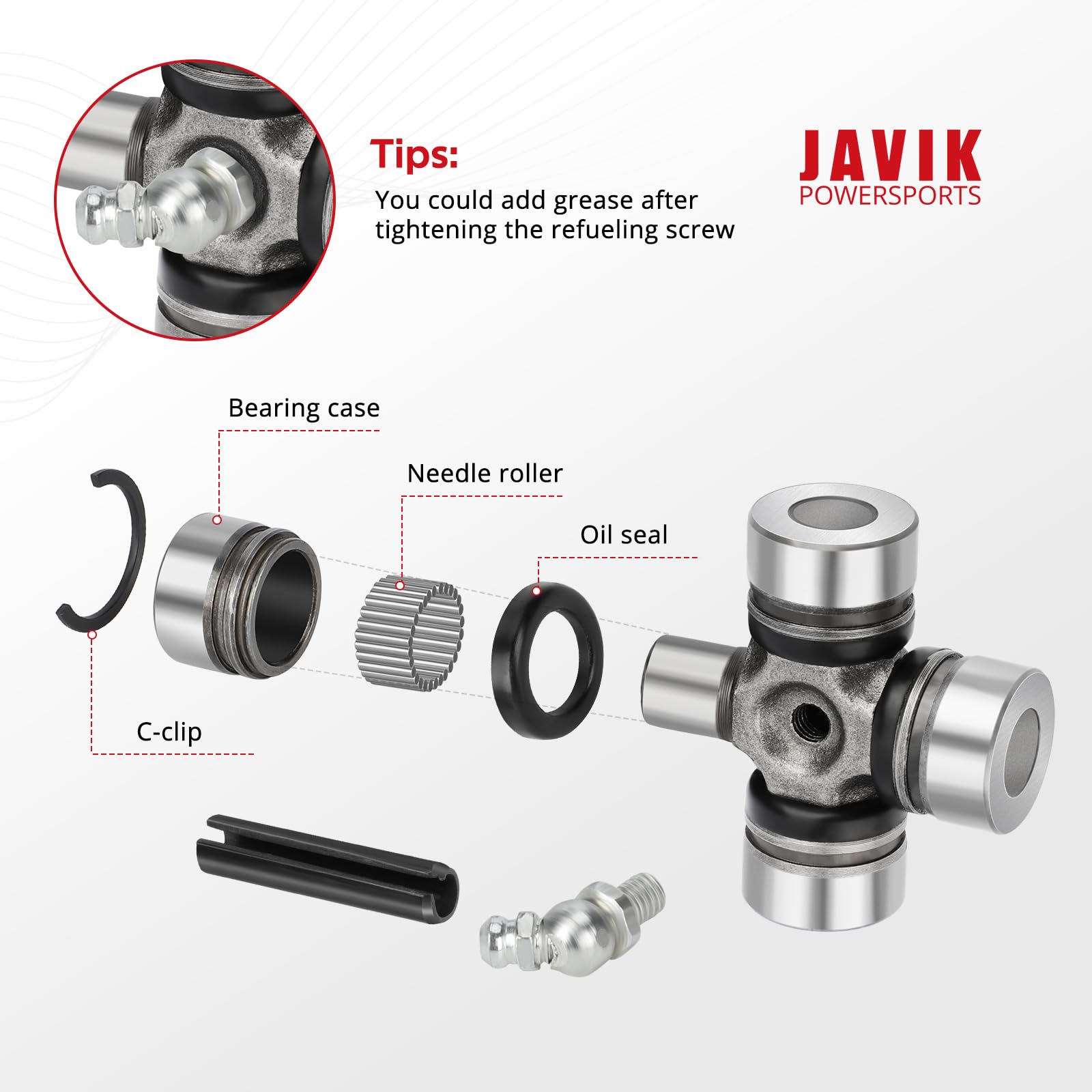 Front Prop Shaft U-Joint 2SET for Polaris RZR Ranger Sportsman General 1000 900 800 700 570 500 OEM# 2202015 2203703 3235500 323