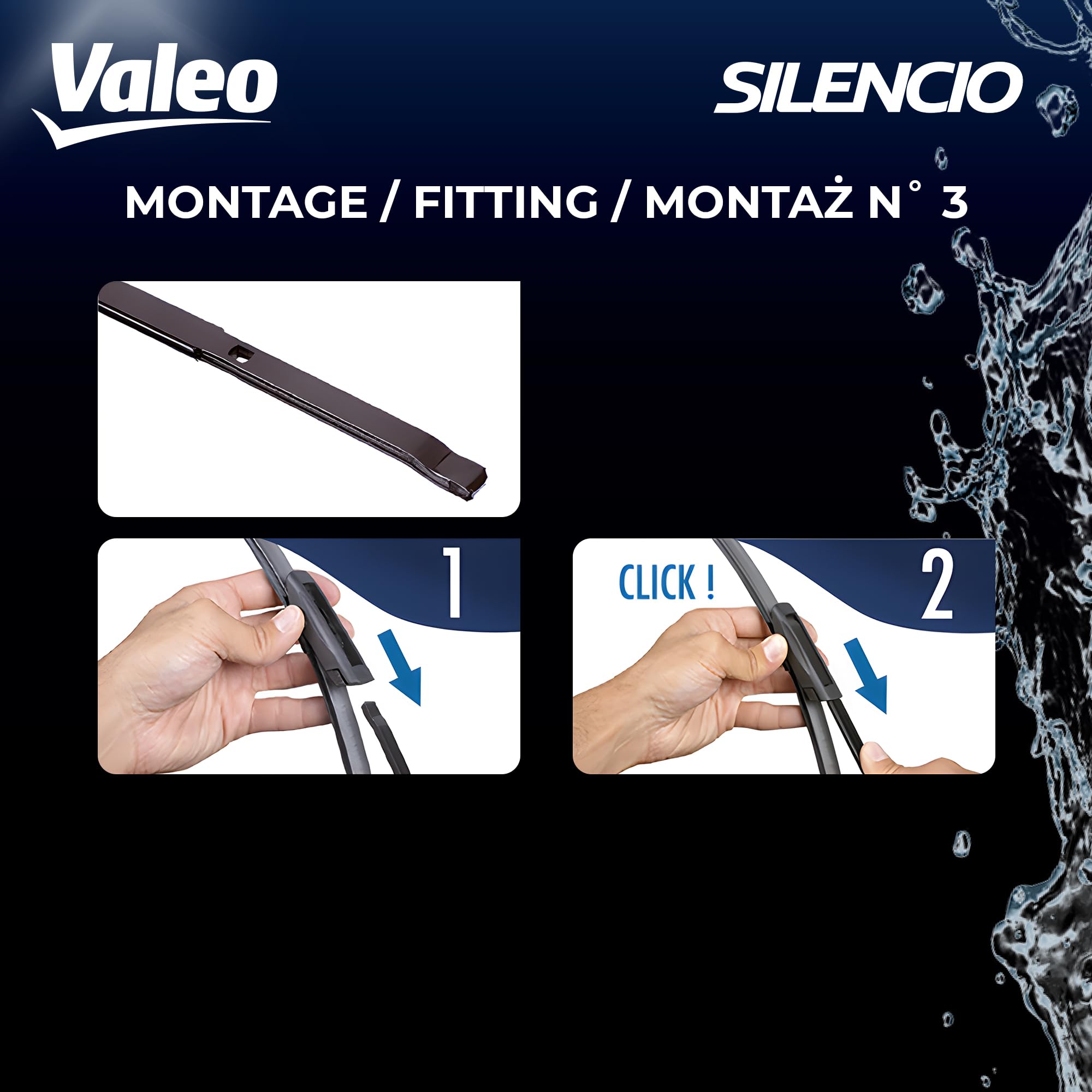 Valeo 574641 (Vm441) Silencio X-Trm Wiper Blade Set - 21''/19'' (Pack Of 2)