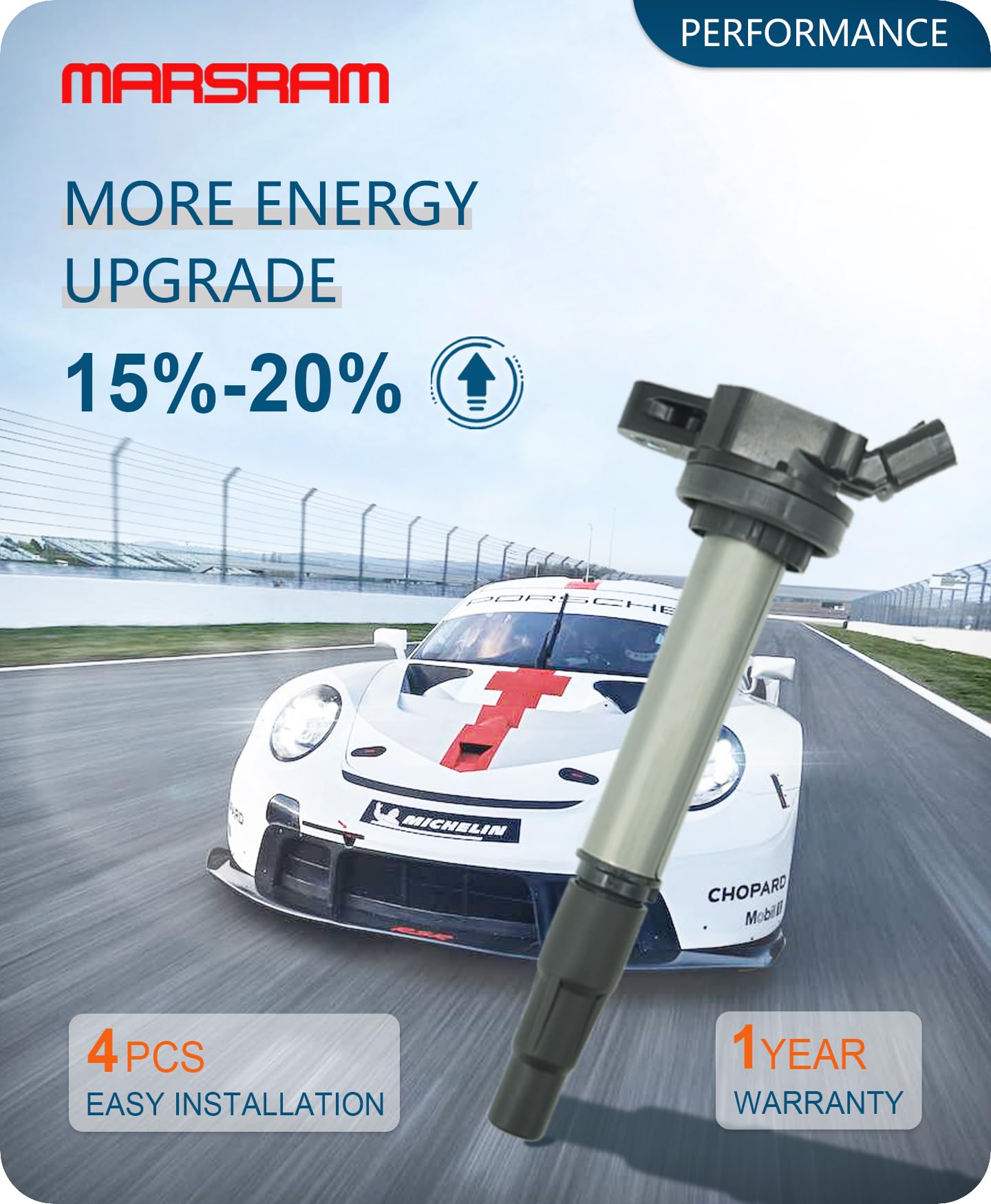 Marsram Ignition Coil Pack Uf596 For 2009 2010 2011 2012 2013 2014 2015 2016 2017 Toyota Corolla Matrix Prius Lexus Ct200H Scion