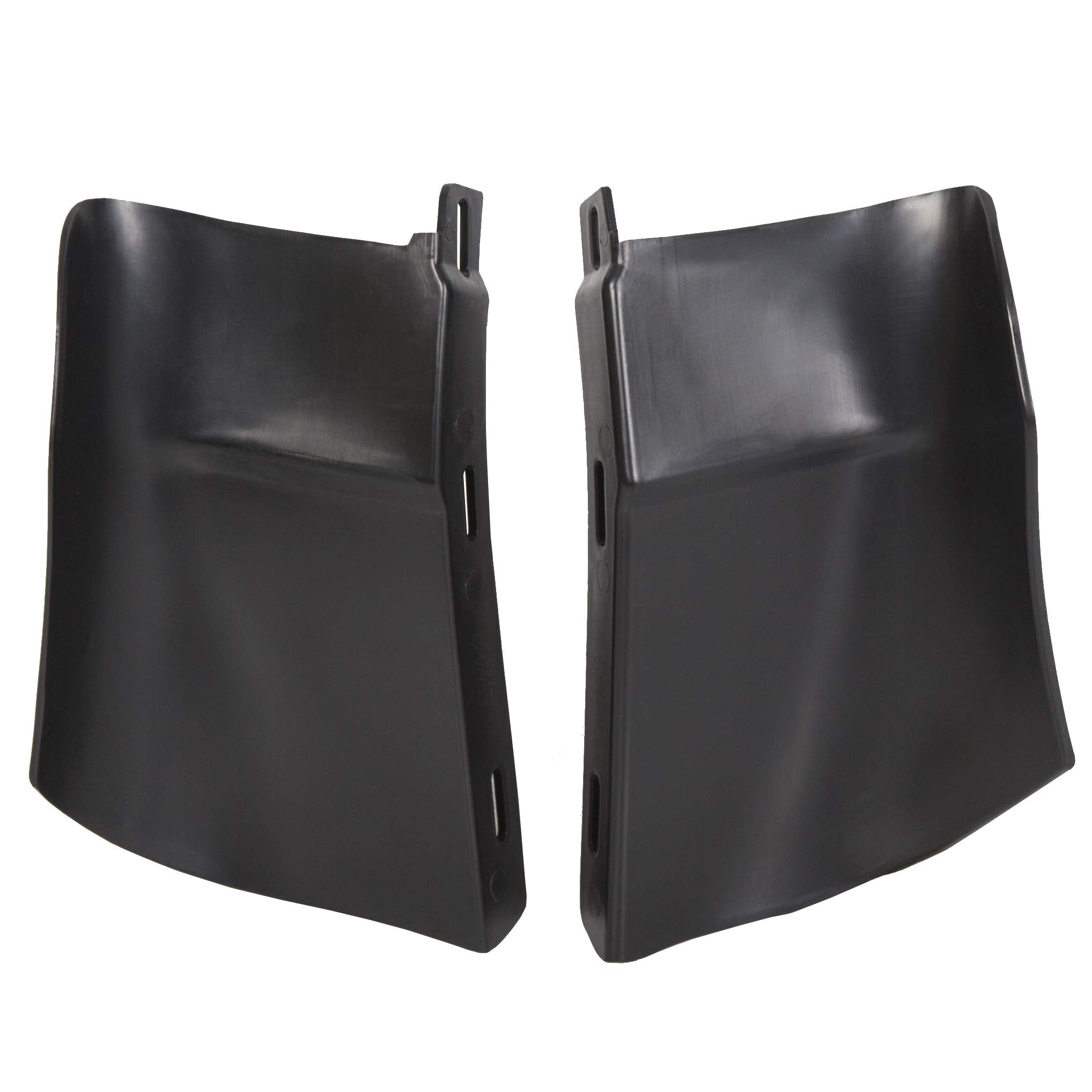 ECOTRIC Rear Bumper Quarter Panel Fillers Kit Compatible with 1986-1990 Caprice/Impala ABS plastic Black