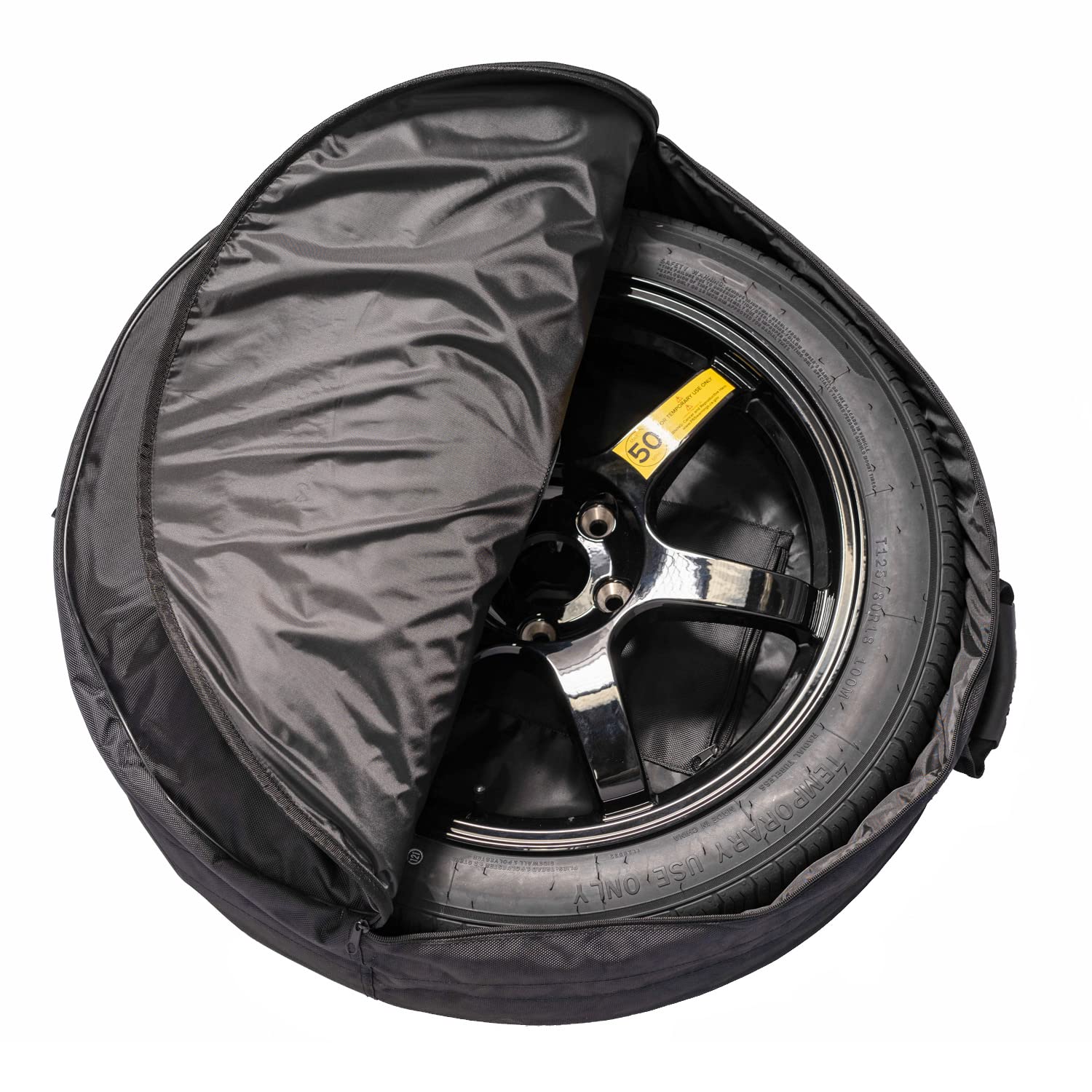 Stancemagic Complete Spare Wheel And Tire - Compatible With 2017+ Tesla Model 3 Long Range & Rwd Trims - Includes 18X4 Rim, 125/80R18 Tire, Scissor Jack, Tire Iron, Sockets, Carrying Bag