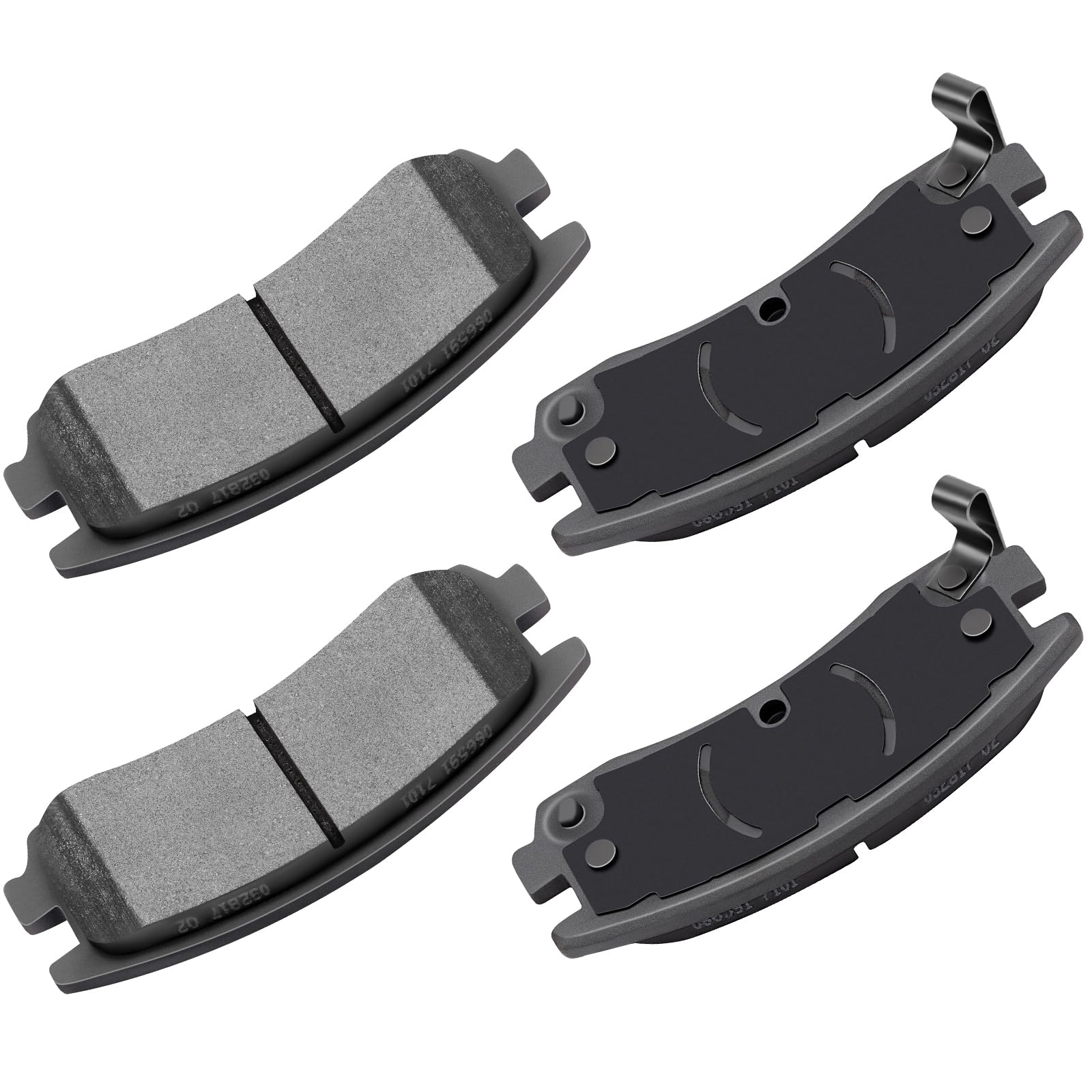 Cciyu D698 Rear Ceramic Brake Pads Kits 4Pcs Fit For Buick Allure,Century,Lacrosse,Regal,Rendezvous,For Chevy Impala,Venture,For