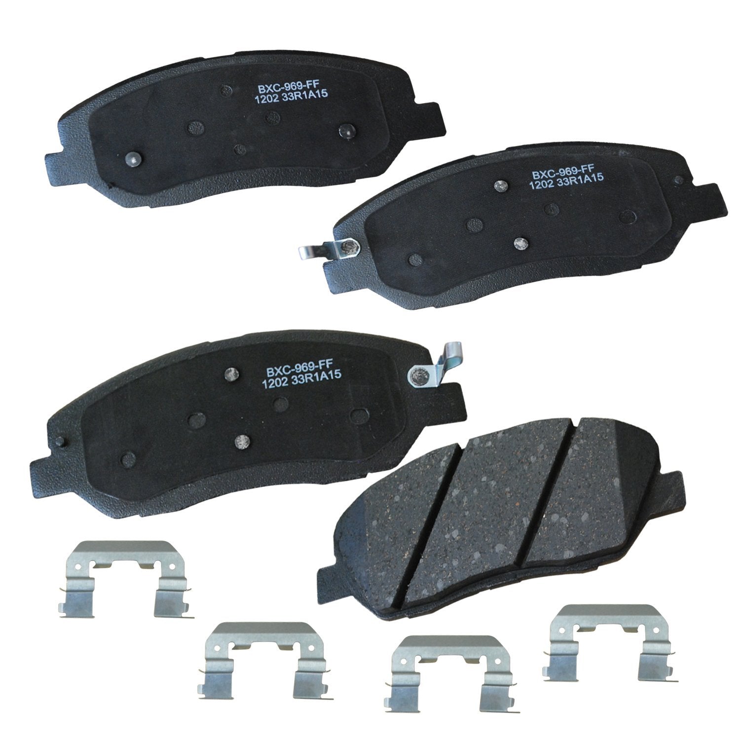 Bendix Premium Sbc1202 Ceramic Front Brake Pads For Hyundai Entourage 2010-2007, Santa Fe 2009-2007, Santa Fe 2016-2013, Santa F