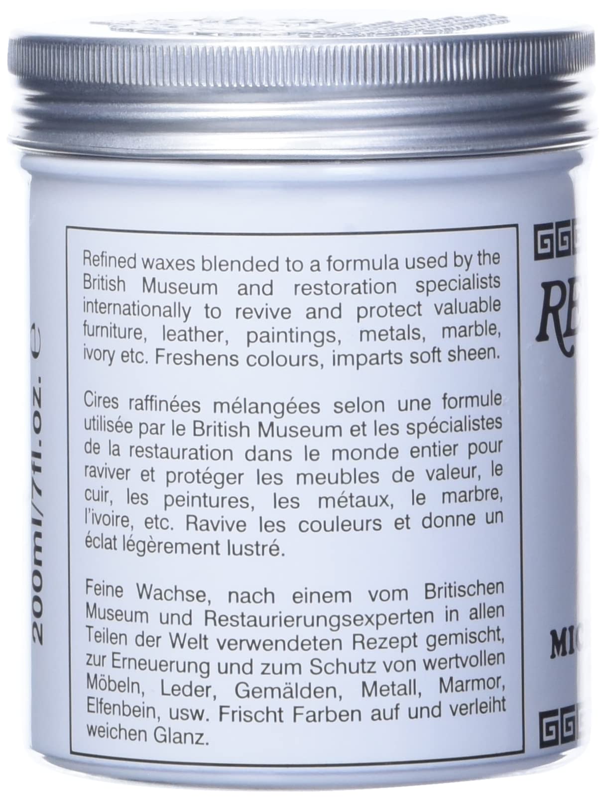 Renaissance Wax 200 ml - Synthetic, White, Model PCRW2-BRK, Count 1