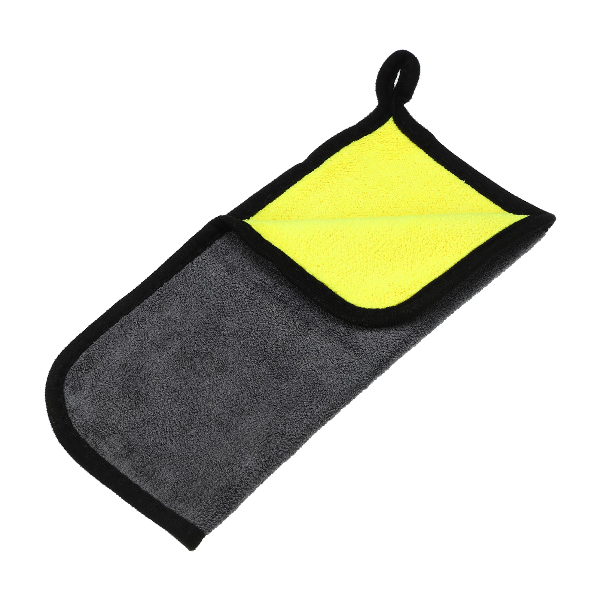 X AUTOHAUX 1pcs Microfibre Car Drying Towel 9.84x9.84 Extra Large Car Cleaning Detailing Absorbent Car Drying Cloth Window Cle