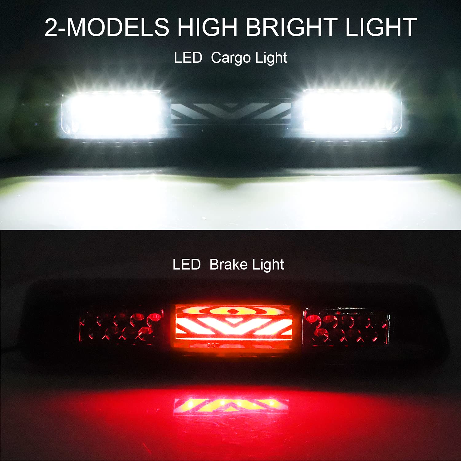 Led Third 3Rd Brake Light For 04-08 Ford F150, 07-10 Explorer, 06-08 Lincoln Mark Rear Cargo Lamp High Mount Stop Light