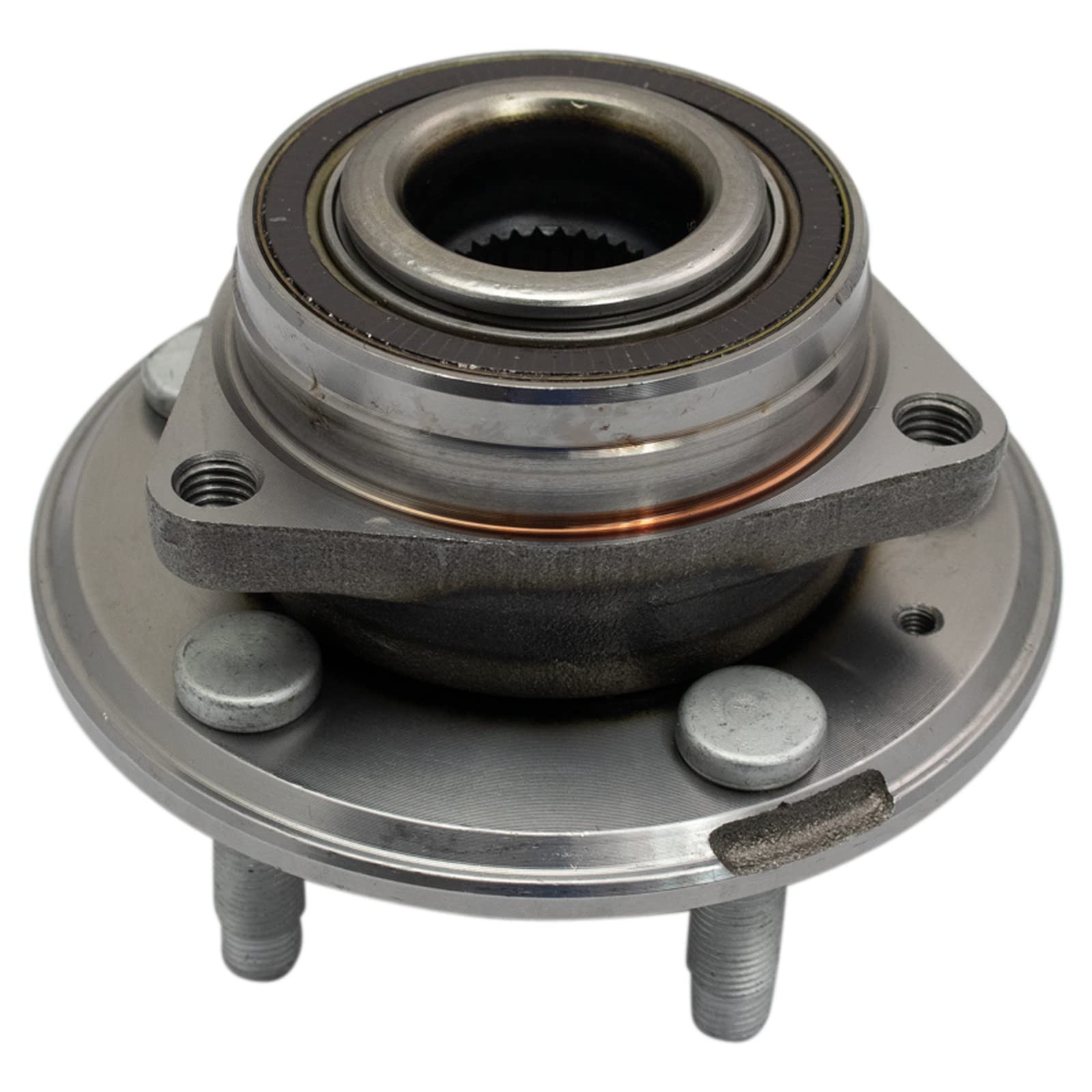TRQ Passenger Side Wheel Bearing & Hub Assembly with ABS Sensor Compatible with 2009-2015 Cadillac CTS 2012-2015 Chevrolet Camar