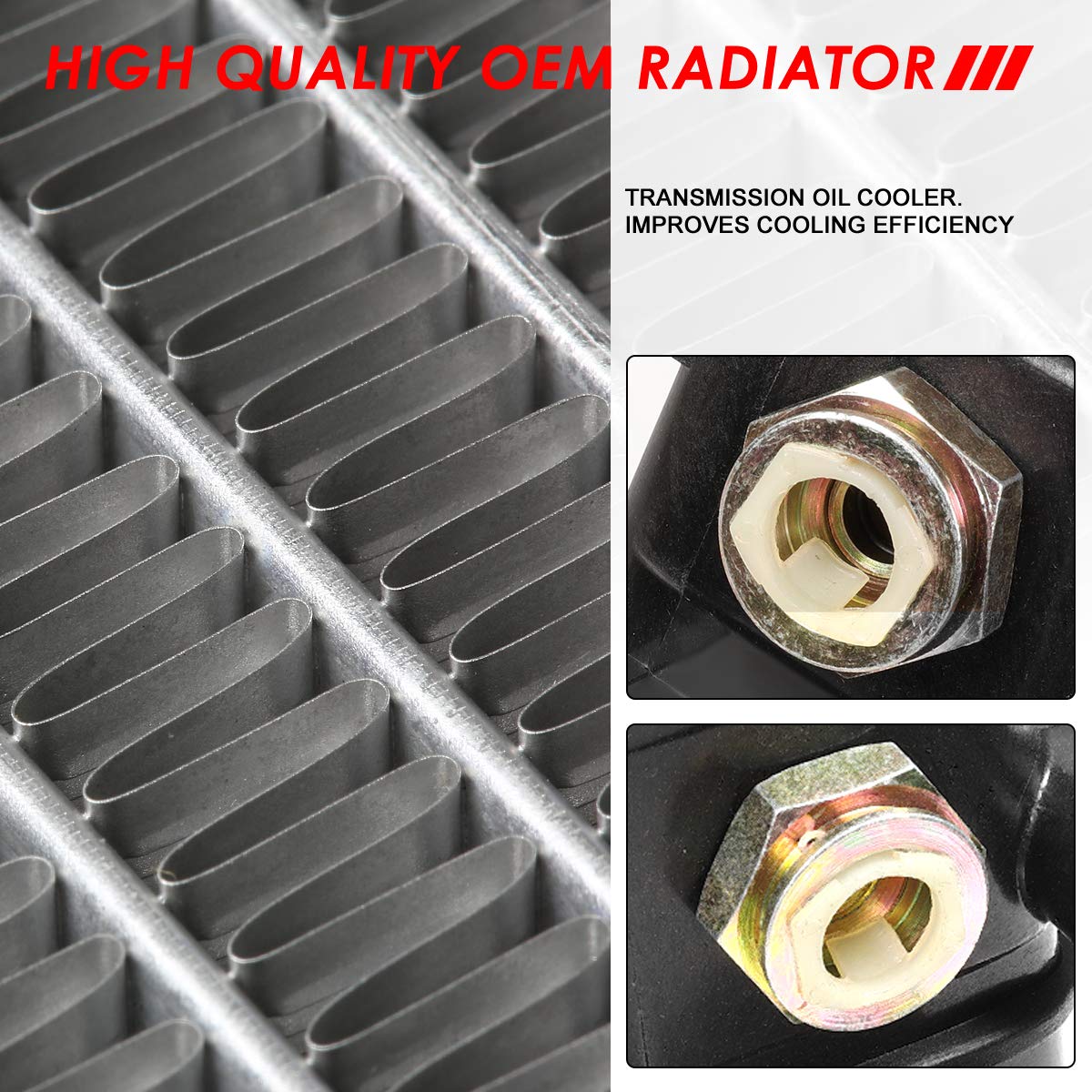 Auto Dynasty Radiator Compatible With 99-07 Ford Windstar Freestar Mercury Monterey At Mt, Dpi 2258 Factory Style 1-Row Cooling