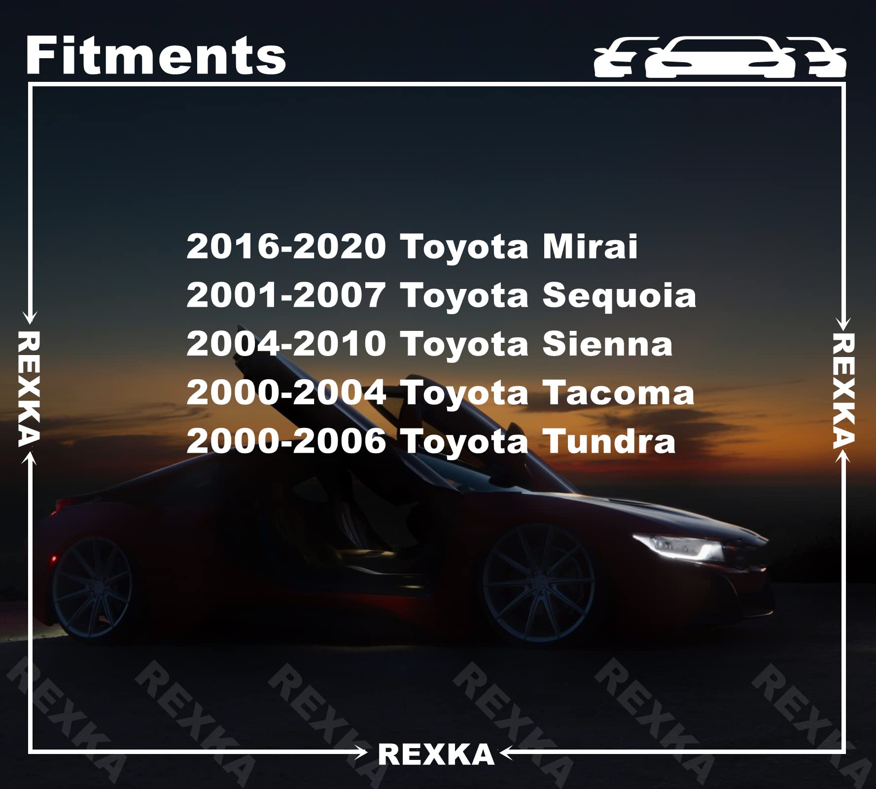 Rexka 25Pcs Fender Liner Clips Screw Grommet Retainer Compatible With Toyota 90189-06214 Tacoma Tundra