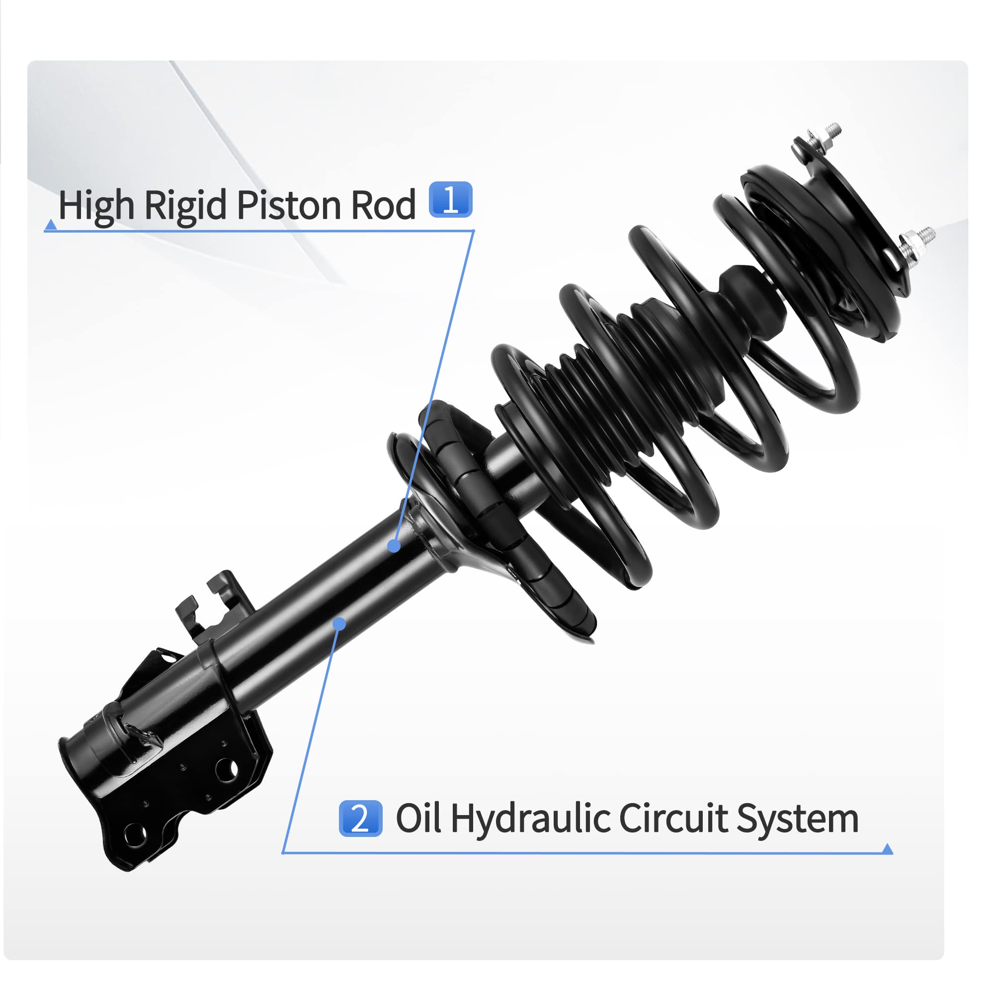 Yitamotor Front Complete Strut Quick Struts Compatible With 2002-2006 Sentra