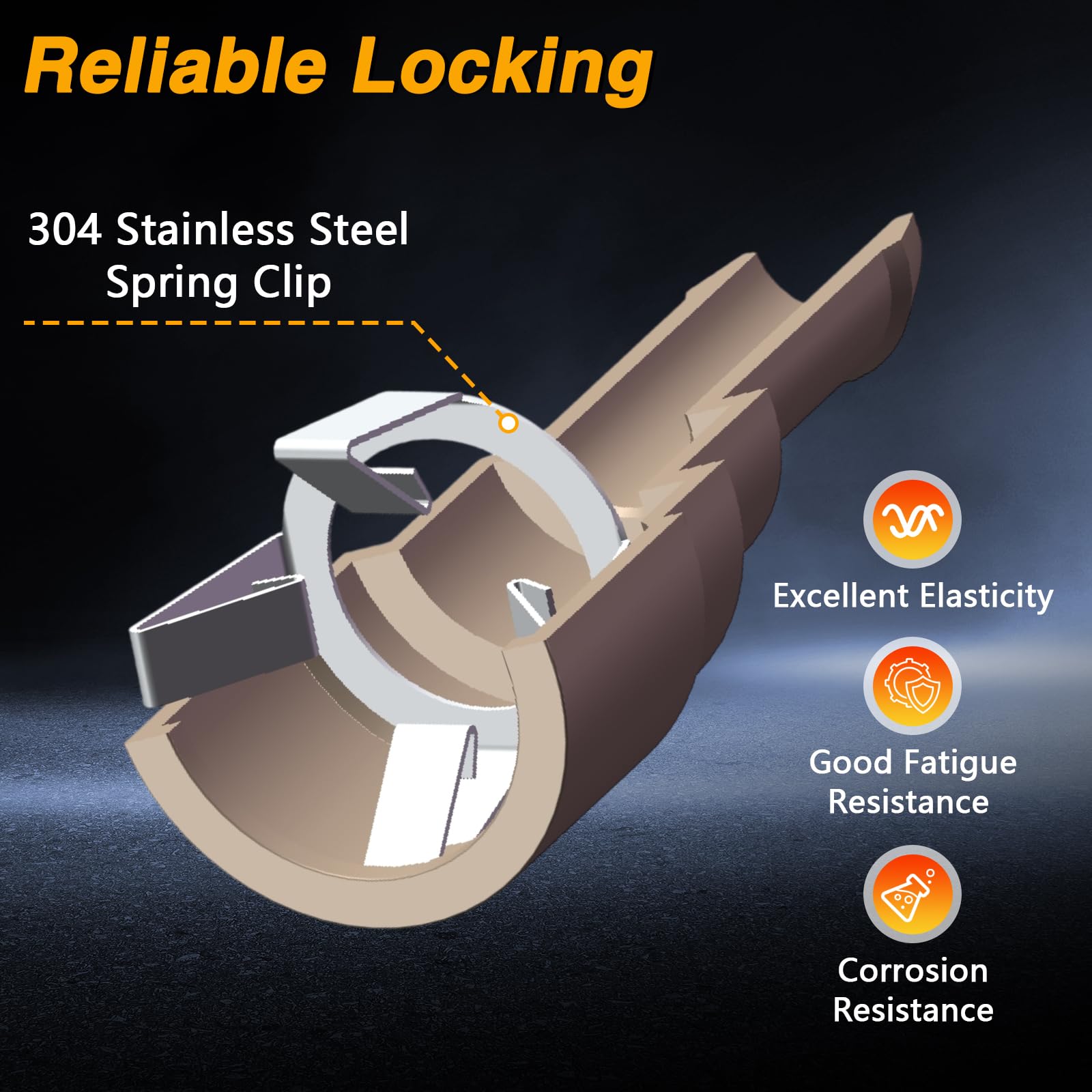 EVRBUL 2PCS Heater Core Hose Connectors - Stainless Steel Coolant Hose Connector Inlet/Outlet 3/4In Tube x 5/8In Hose Compatible