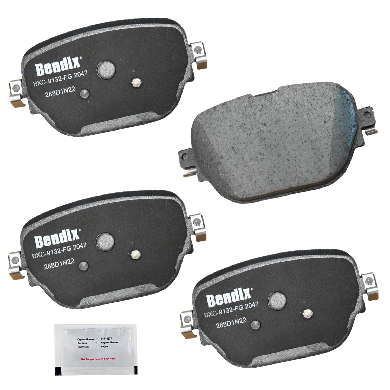 Bendix Priority1 Cfc2047 Ceramic Rear Brake Pads For Select Models Mercedes-Benz Amg Gt 43,Amg Gt 53,Cls53 Amg,Cls450,E43 Amg,E5