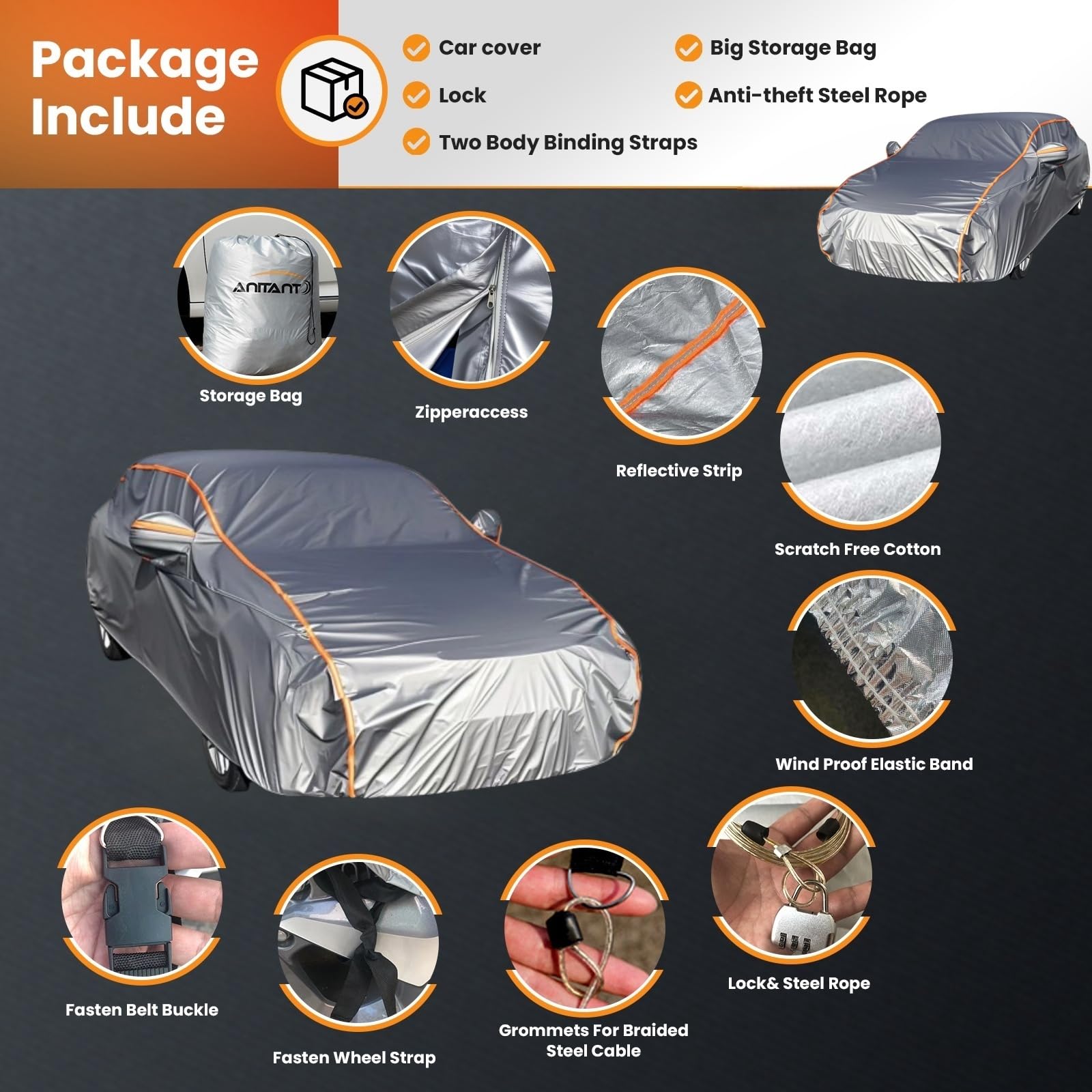 Anitant Wagon Covers Waterproof,Wagon Cover,Wagon With Cover,Car Cover Wagon,Station Wagon Car Cover,Mini Van Cover,Wagon Car Co
