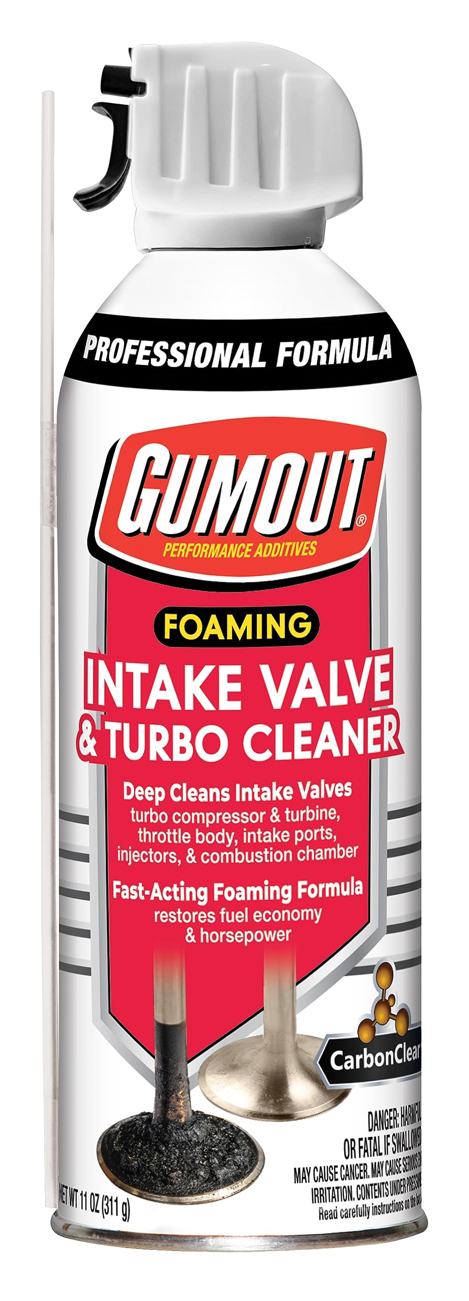 Gumout 540028 Foaming Intake Valve & Turbo Cleaner, 11 Oz