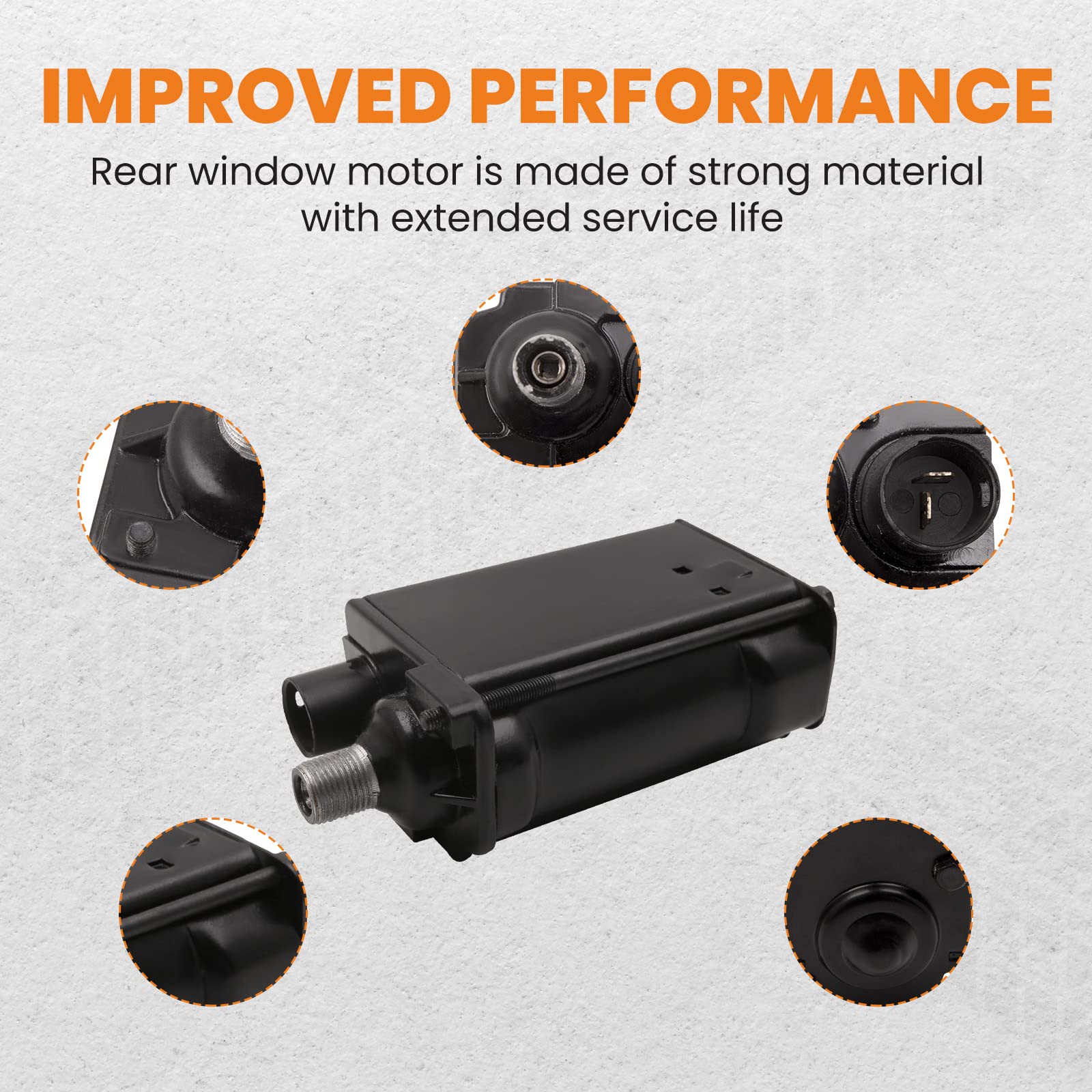 4220 42-20 Tailgate Window Lift Regulator Motor for Buick Skylark, for Chevrolet K5 Blazer/Chevelle/Malibu, for GMC Jimmy/R1500