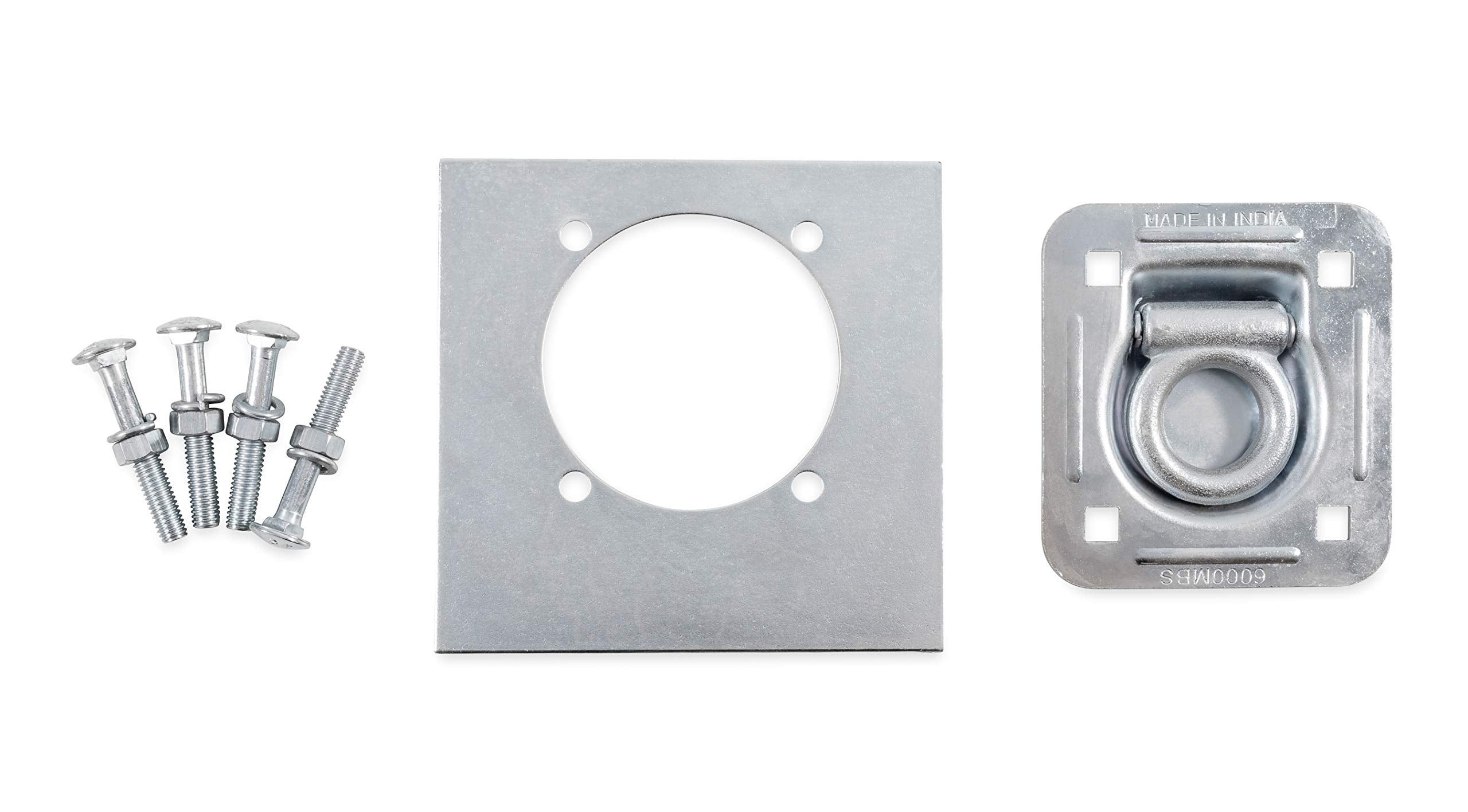 Camco Black Boar Recessed Trailer Floor Anchor | A Convenient Anchor Point for Securing Ropes, Bungee Cords & Straps on Trailers | Features a 2,000 lb. Safe Working Load | Easy to Install (66130)