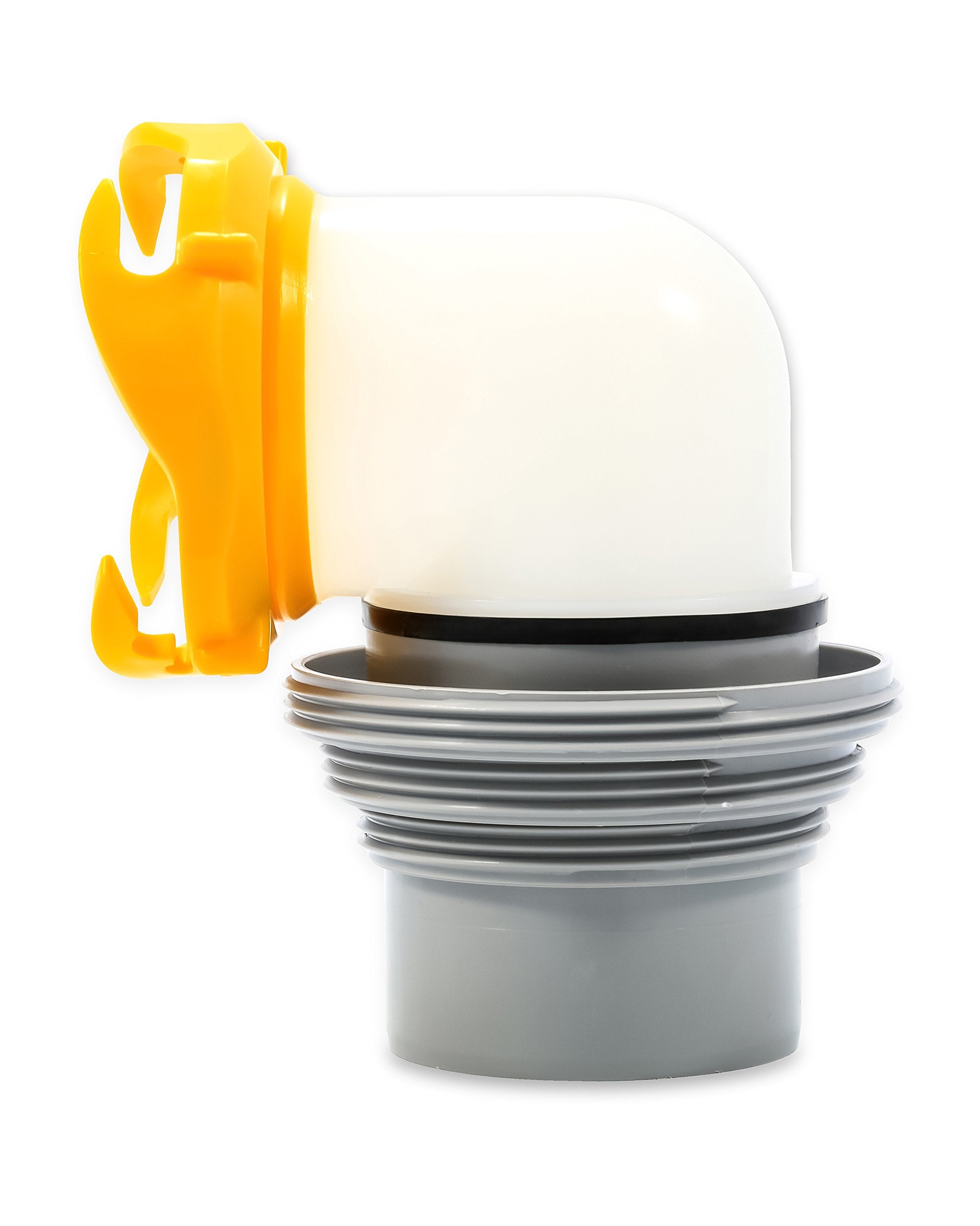 Camco Revolution Rv Sewer Hose Bayonet Elbow | Features A Built-In Gasket For An Odor-Tight Connection, A 360-Degree Swivel For