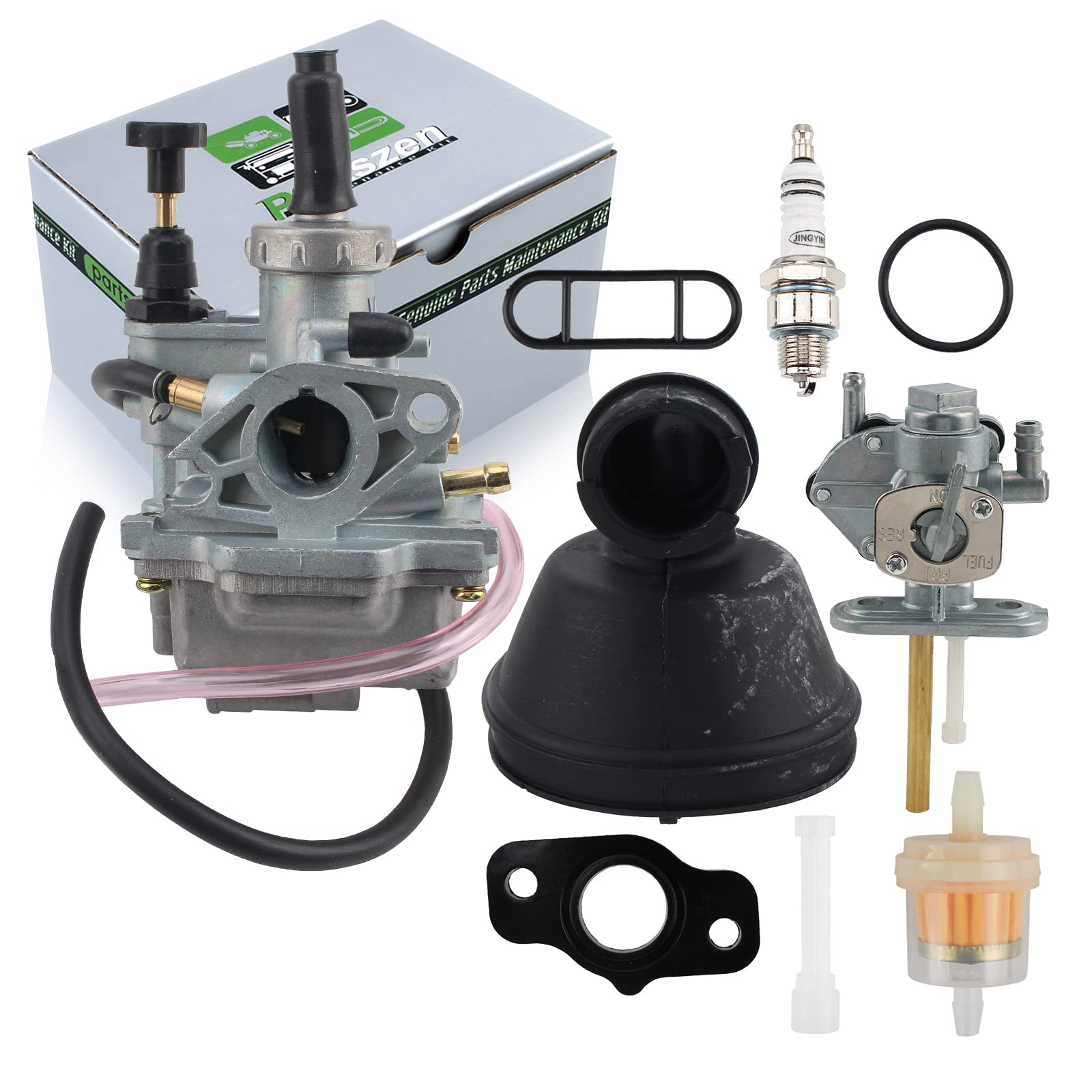 Partszen 13200-40B00 Carburetor For 1987-2006 Suzuki Lt80 Quadsport Atv 13200-40B10 13881-40B00 For 2003-2006 Ksf80 Kfx80 15003-