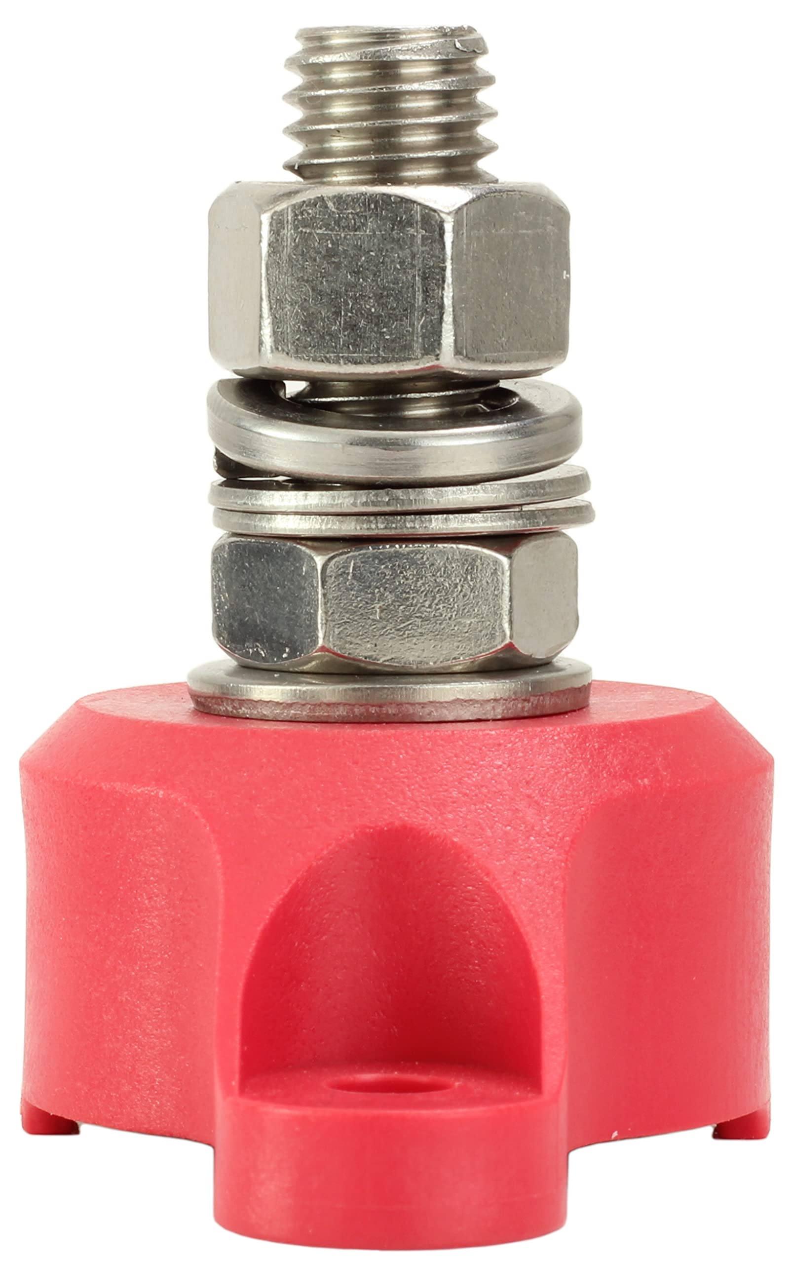 Fastronix 1/2'' Single Stud Stainless Steel Junction Block Red