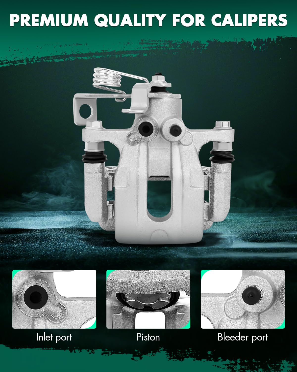 Scitoo Rear Right Brake Caliper With Bracket 19B6454 Compatible For Hyundai Elantra 2011-2016, For Hyundai Elantra Coupe 2013-20