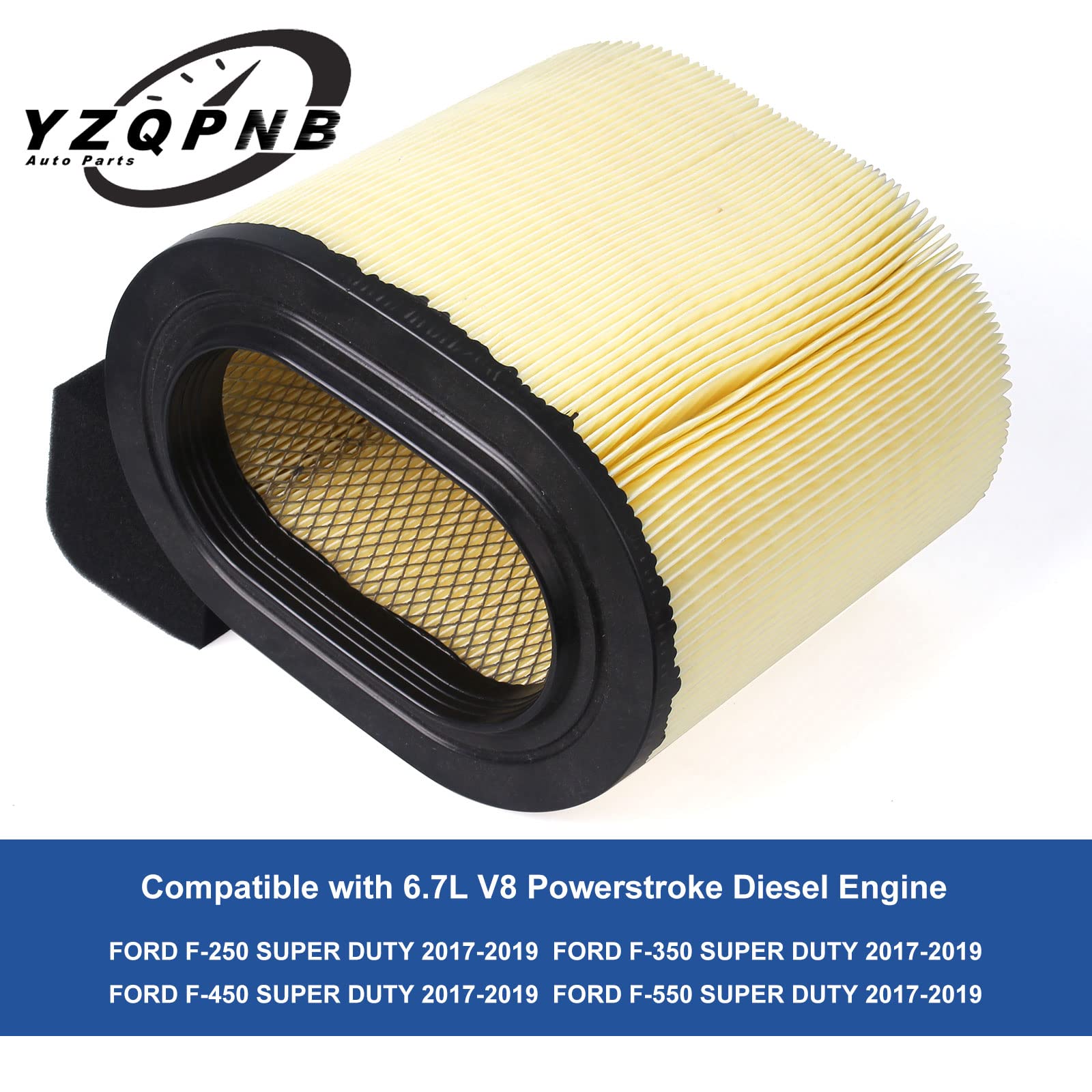 Yzqpnb Air Filter Element Assembly Fa1927 Compatible With 2017 2018 2019 Ford F250 F350 F450 F550 Super Duty 6.7L V8 Powerstroke Diesel Engine Replace Hc3Z-9601-A Pa8219