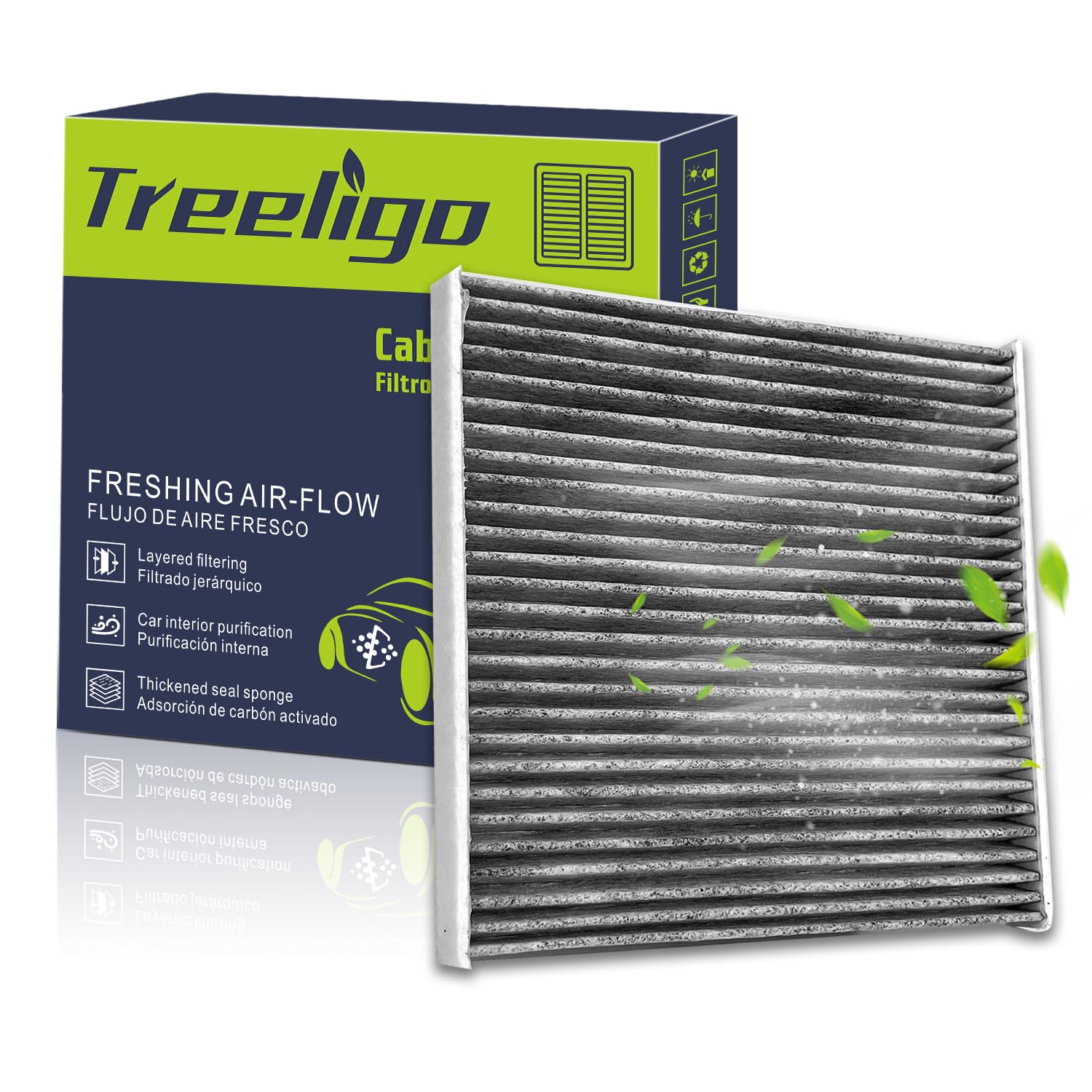 Treeligo Cf10157 Cabin Air Filter Compatible With Lexus Es300 2002-2003, Gx470 2003-2005, Rx330 2004-2006