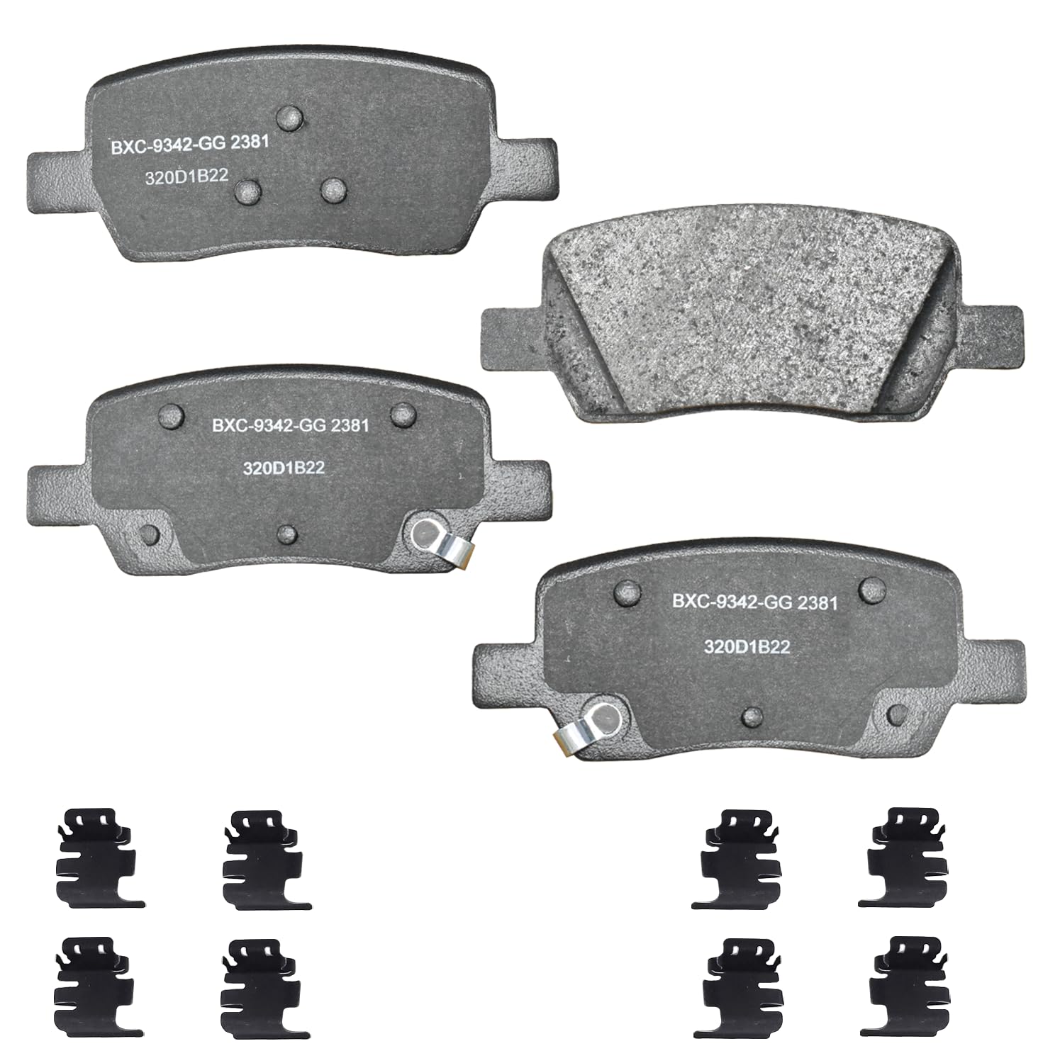 Bendix Premium Sbc2381 Ceramic Rear Brake Pads For Hyundai Santa Cruz 2024-2022, Santa Fe 2023-2021, Kia Carnival 2023-2022, Sor