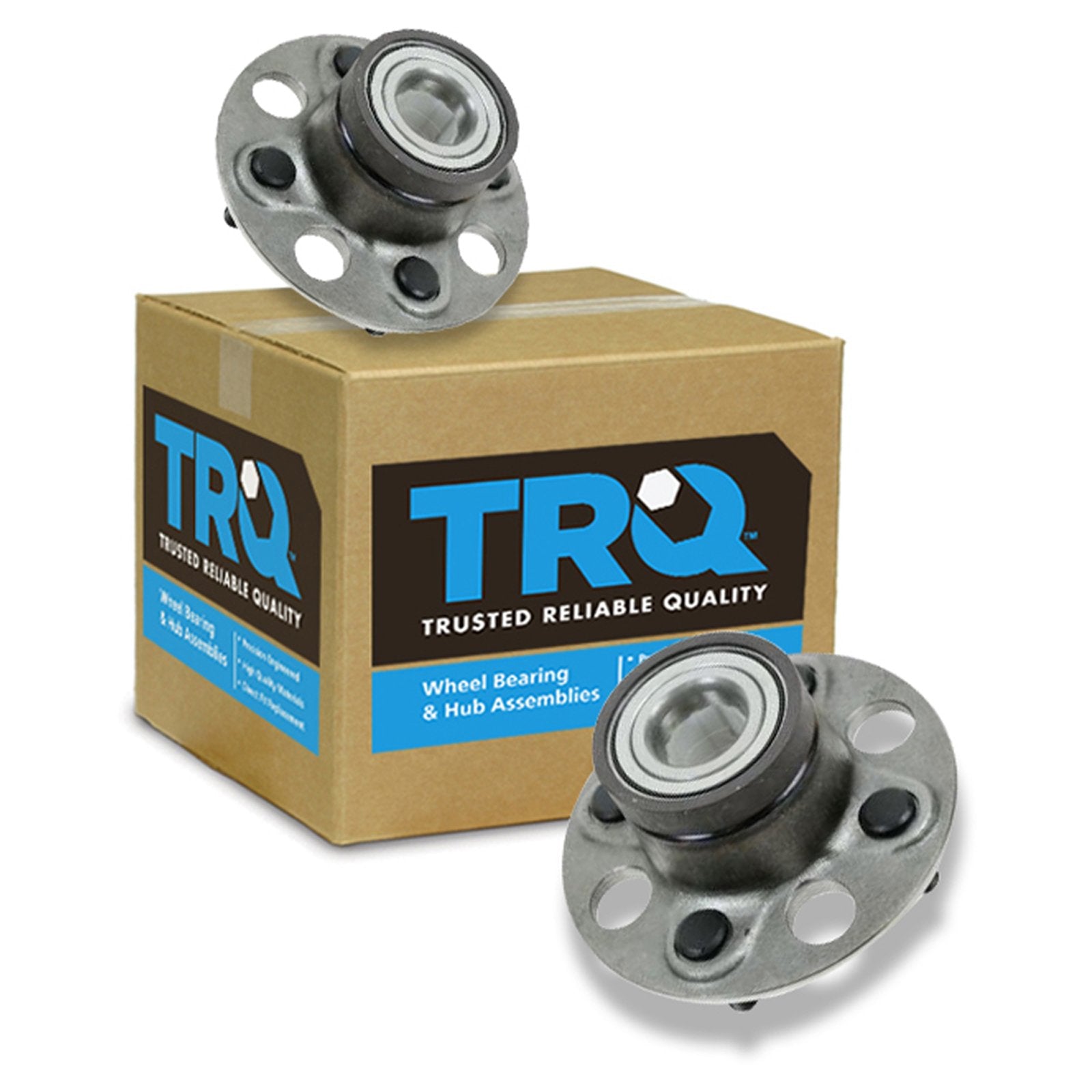 Trq Rear Wheel Hub Bearings Assembly Set Compatible With 2007-2014 Honda Fit 2010-2014 Insight