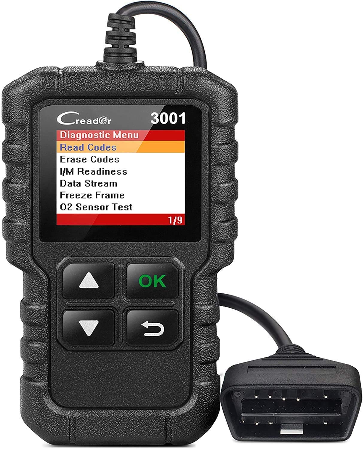 LAUNCH Creader 3001 OBD2 Scanner-2025 Upgrade Ver. Engine Fault Code Reader,Support O2 Sensor,Lifetime Free Update,Scanner for A