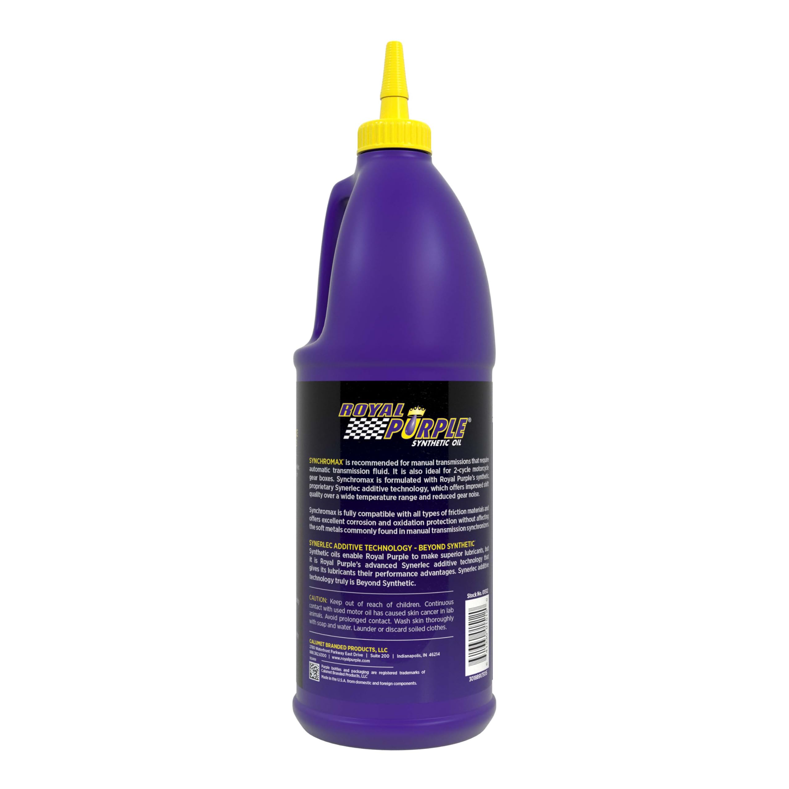 Royal Purple 01512 Synchromax Manual Transmission Fluid - 1 Quart (Pack Of 6)