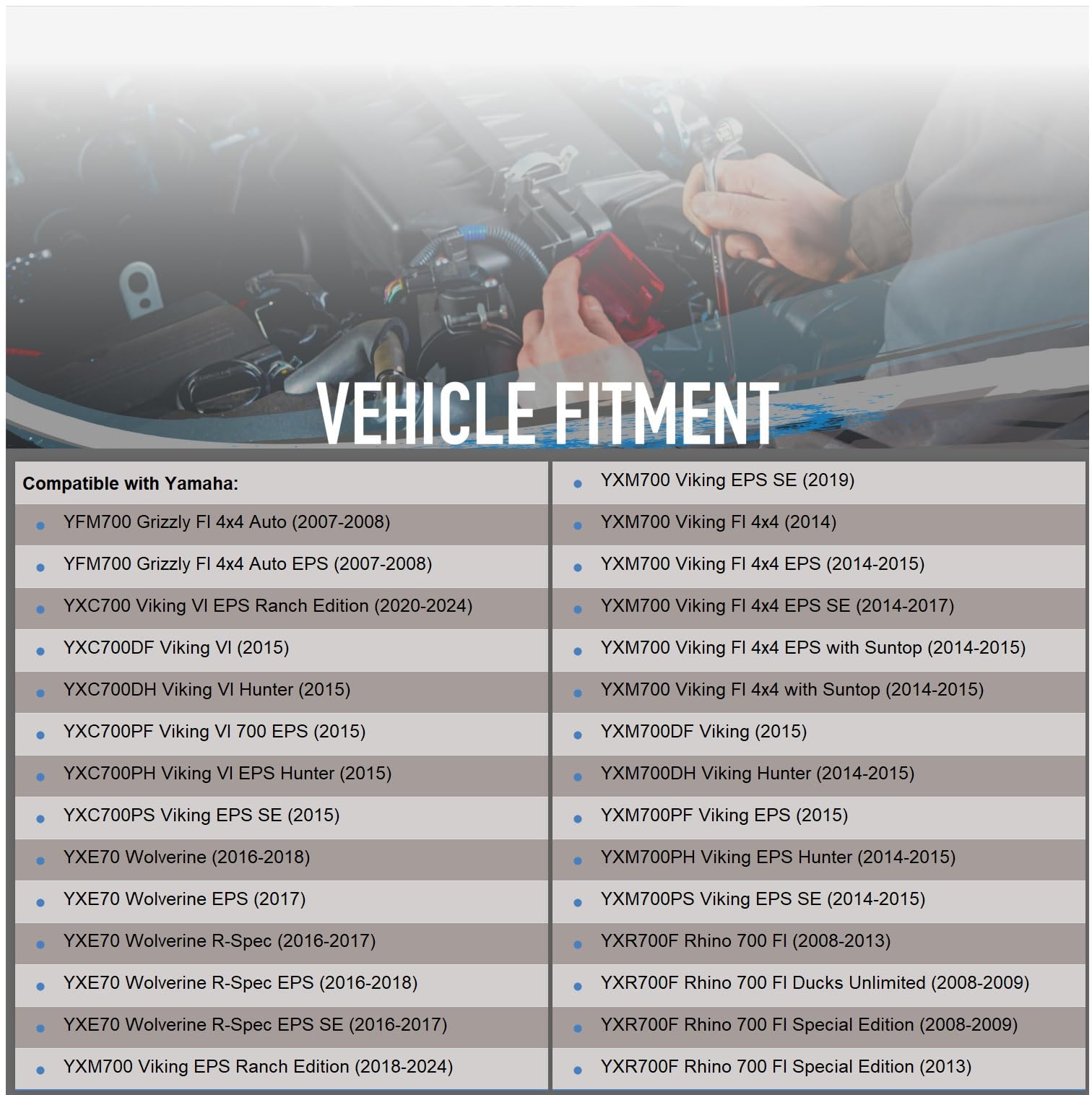 OEG Parts New Starter Compatible with Yamaha YXC700 Viking VI EPS Hunter 2016-2021, YXC700 Viking VI EPS Ranch 2019-2024, YFM700