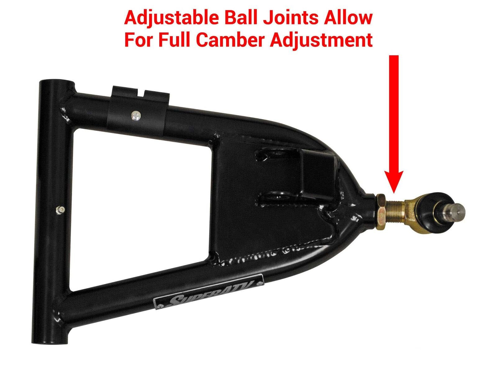 Superatv 1.5'' Forward Offset A Arms For 2008-2014 Polaris Rzr 800 | Fit Up To 29.5'' Tires | 1.25    Tubing 25% Larger Than Sto