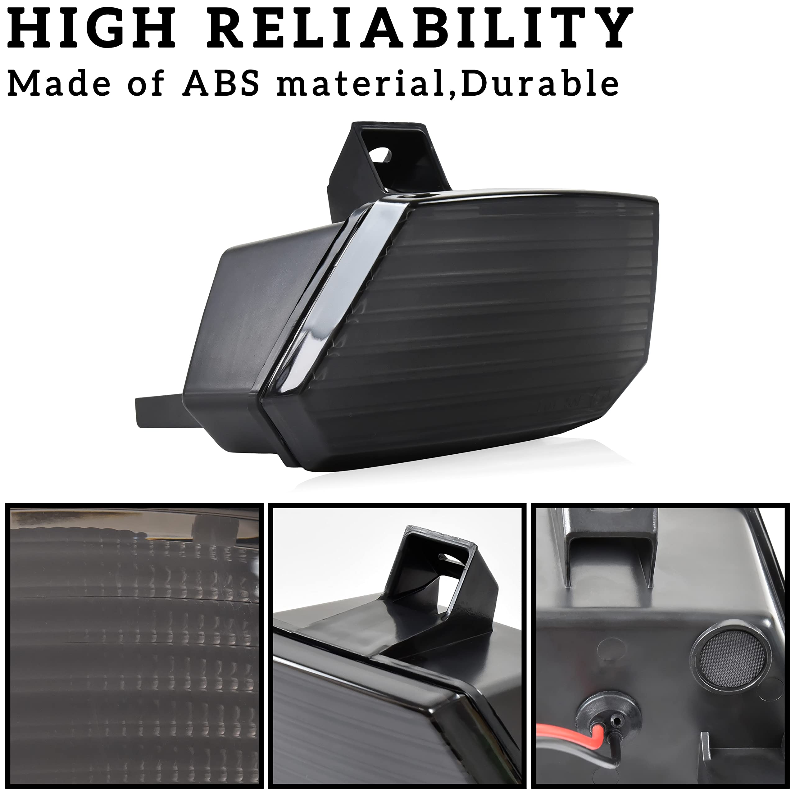 Sautvs Smoked Black Led Tail Light For Can Am Spyder, Utv Rear Taillight Reverse Light Assembly For Can-Am Spyder F3 All Models