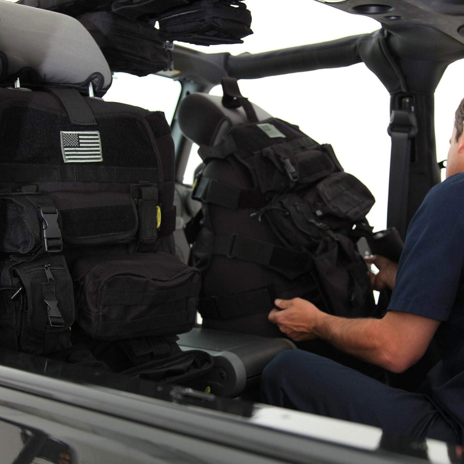 Smittybilt 5661001 Gear Black Front Seat Cover