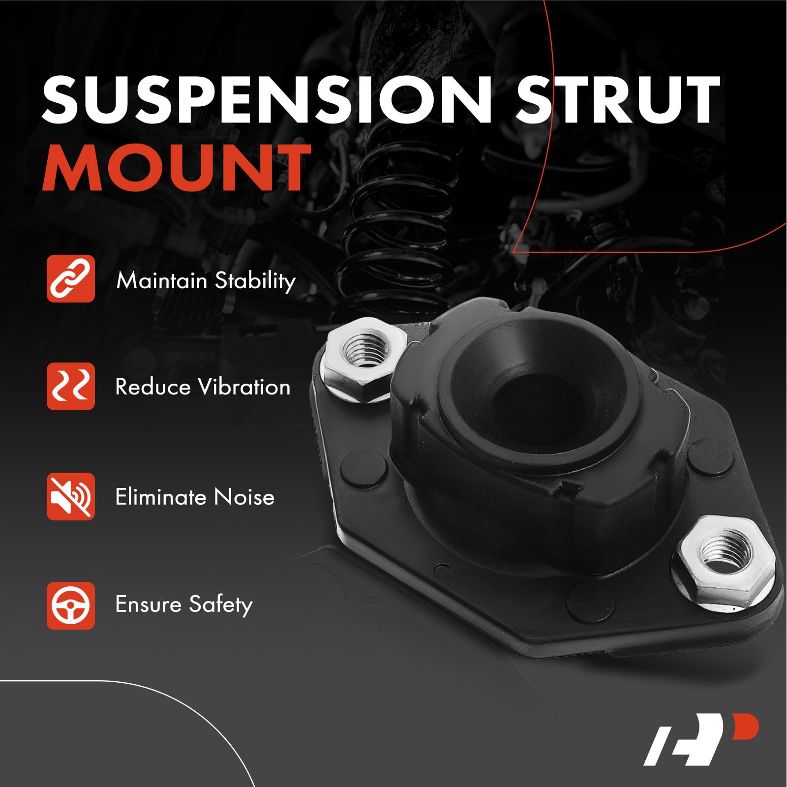A-Premium Rear Driver or Passenger Side Suspension Strut Mount Compatible with BMW 325i 325xi 328i 328xi 330i 330xi 335d 335i xDrive 335xi 128i 135i X1