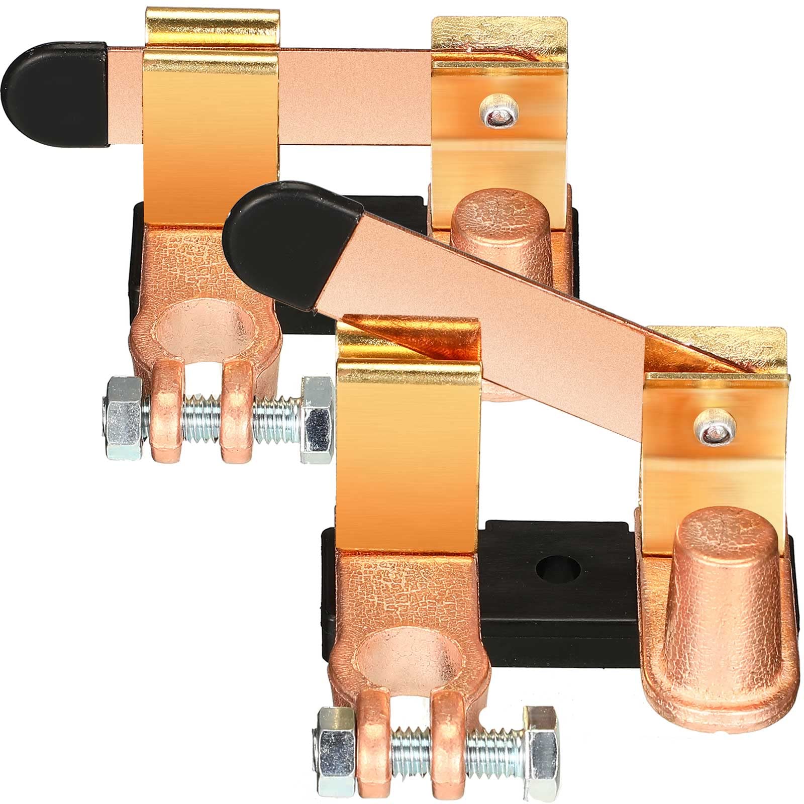 2 Pack Top Post Knife Blade Master Switch Side Post Battery Disconnect Switch 12V/ 24V 250/750 Amps Battery Cut Off Switch for A