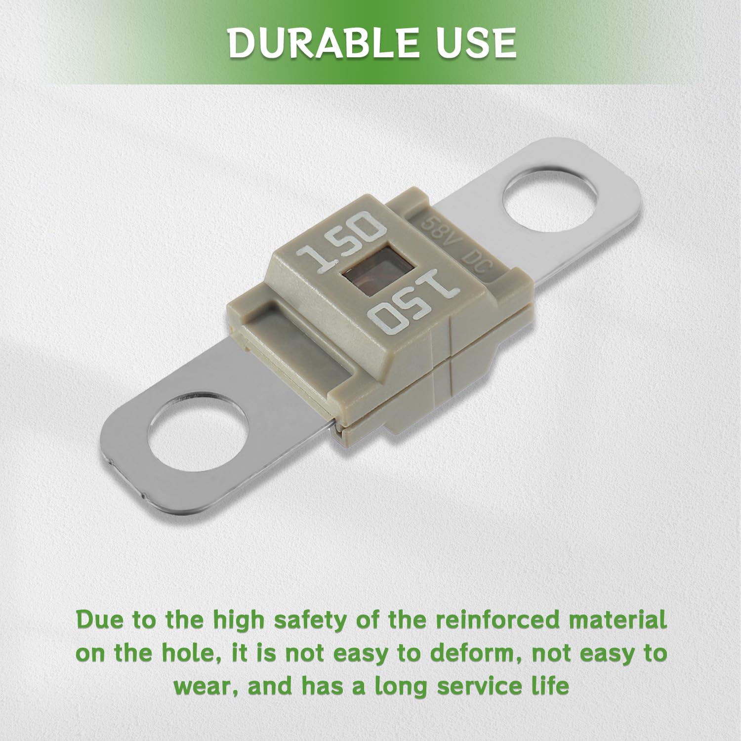 BOJACK AMI/Midi Fuse 150A High Current Fuse Bolt-on Fuse 150 Amp for Cars, Trucks, Construction Vehicles, Buses, Caravans (Pack