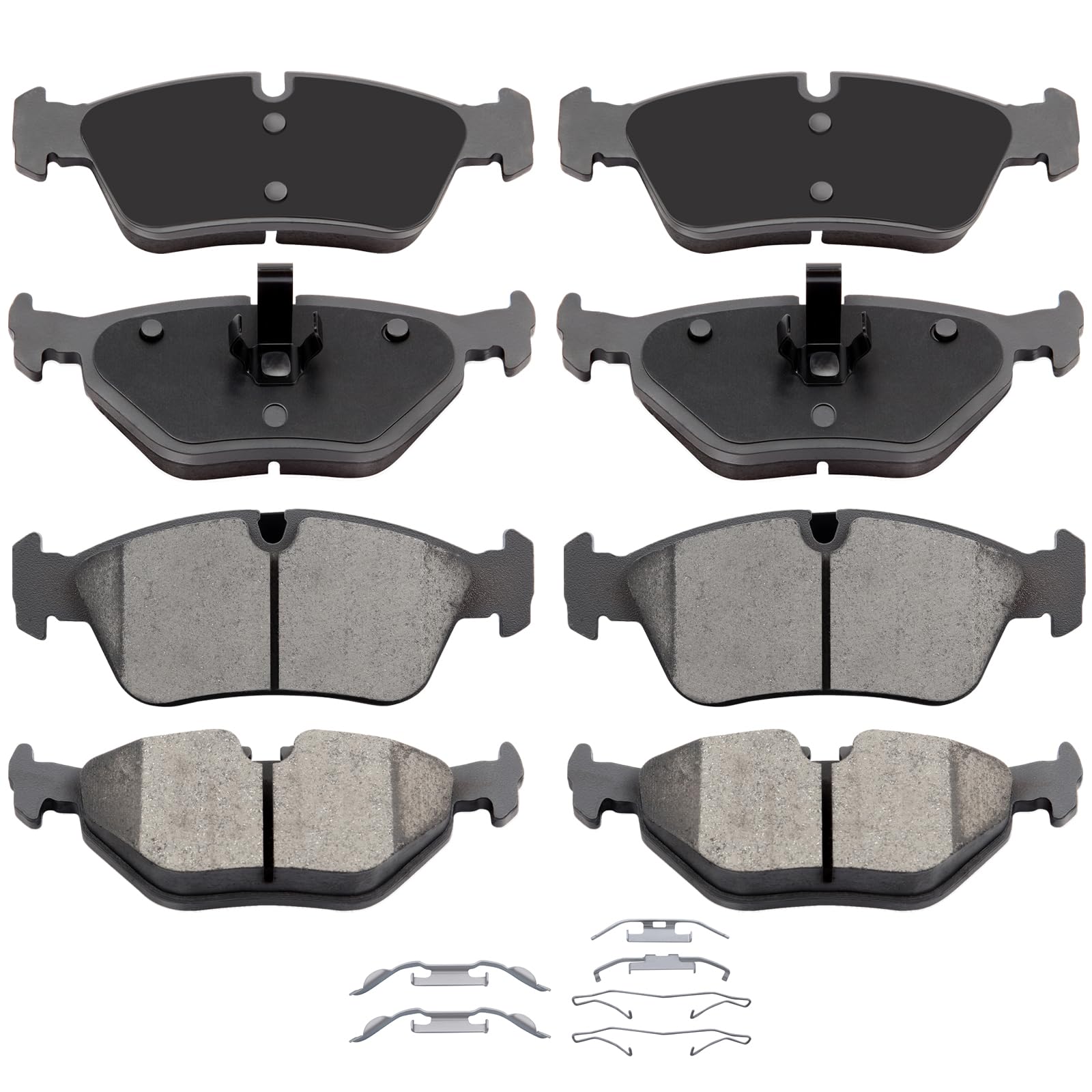 Automuto D781 & D763 Ceramic Brake Pads Kits, Front Rear Brake Pads Set Fit For Bmw 318I,318Is,318Ti,3I,323Ci,323I,323Is,325Ci,3
