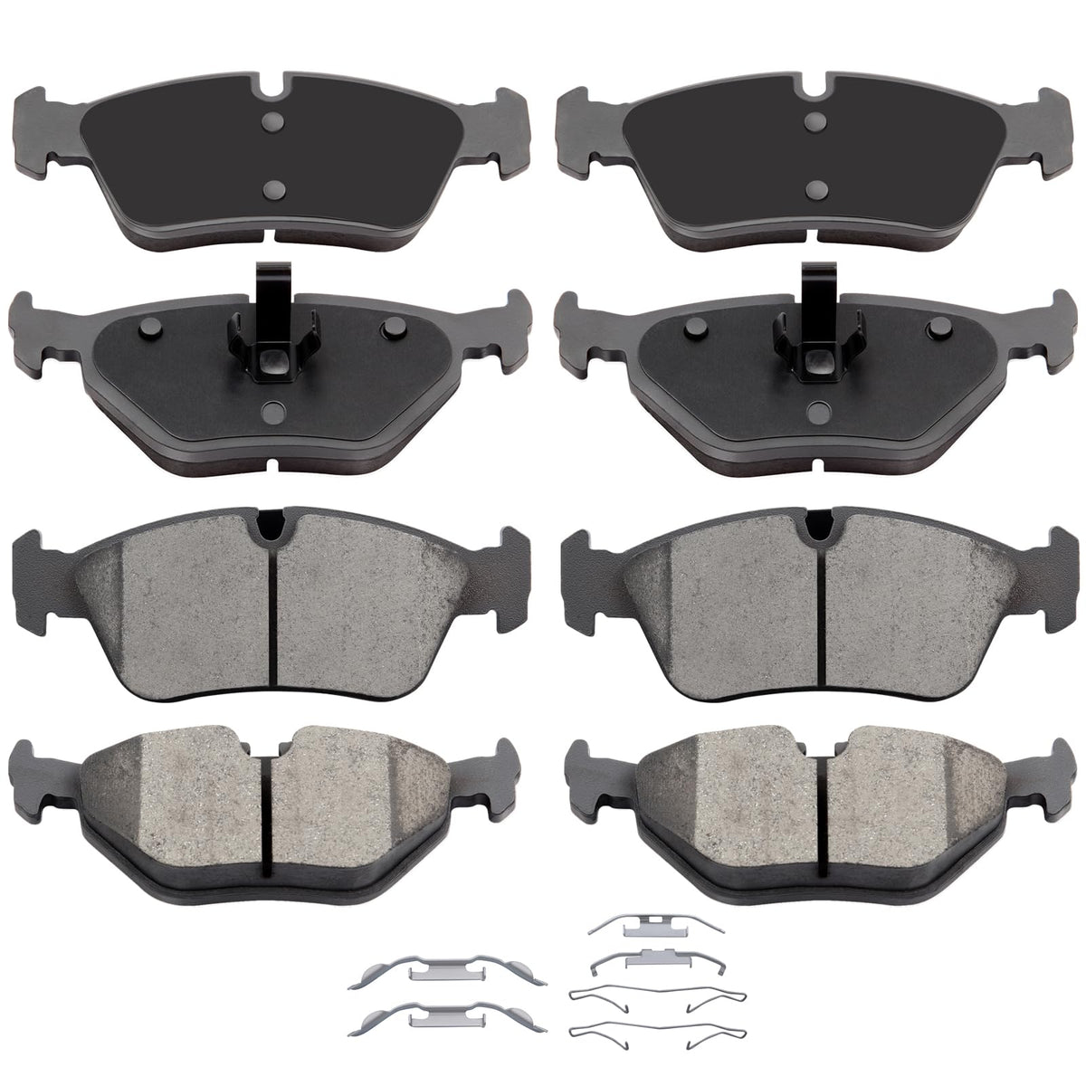 Automuto D781 & D763 Ceramic Brake Pads Kits, Front Rear Brake Pads Set Fit For Bmw 318I,318Is,318Ti,3I,323Ci,323I,323Is,325Ci,3